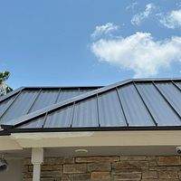 24ga 1.5" Snap-Lock Dark Bronze by Total Roofing System The Metal Roof Experts