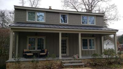 Standing Seam Metal Porch Roof