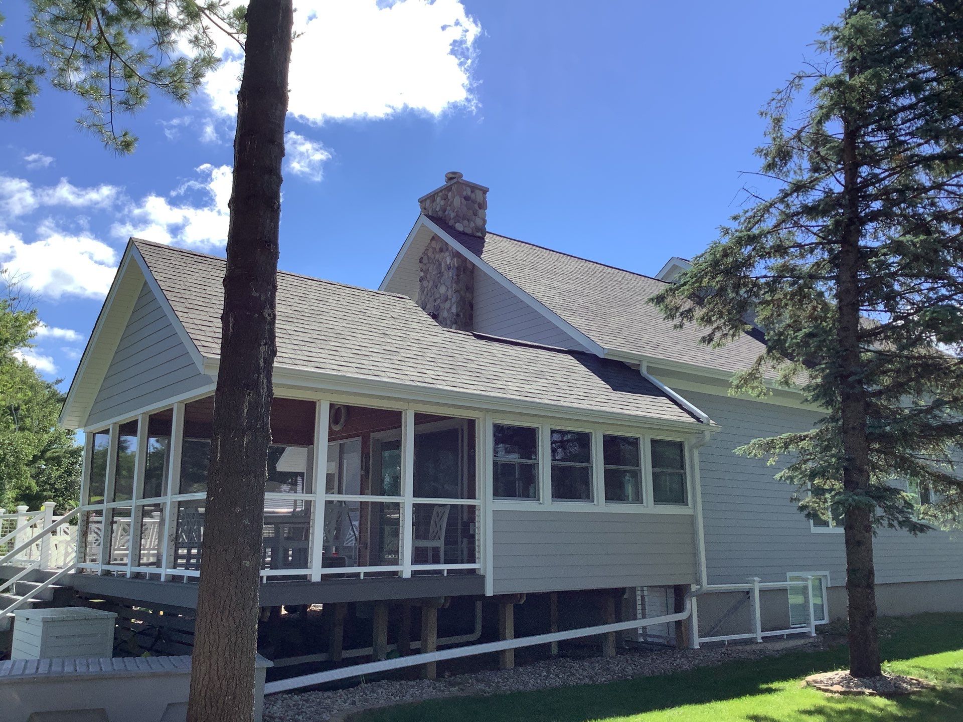 Nekoosa Residential Roof Replacement with Architectural Shingles and Skylights by Mr Roof & Remodeling Co