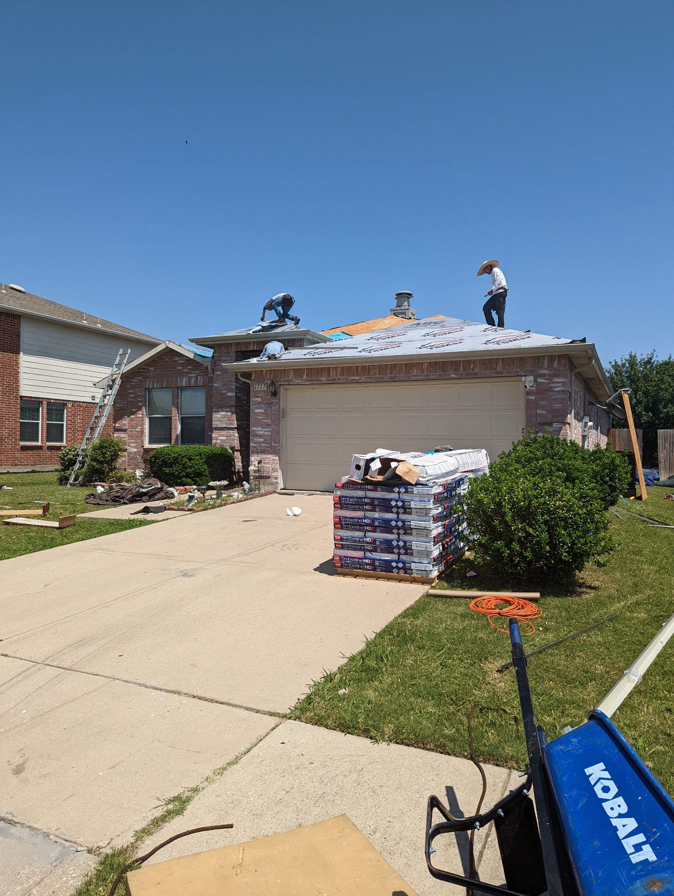 Residential Roof Replacement in Little Elm using GAF shingles by Elite Roofing LLC