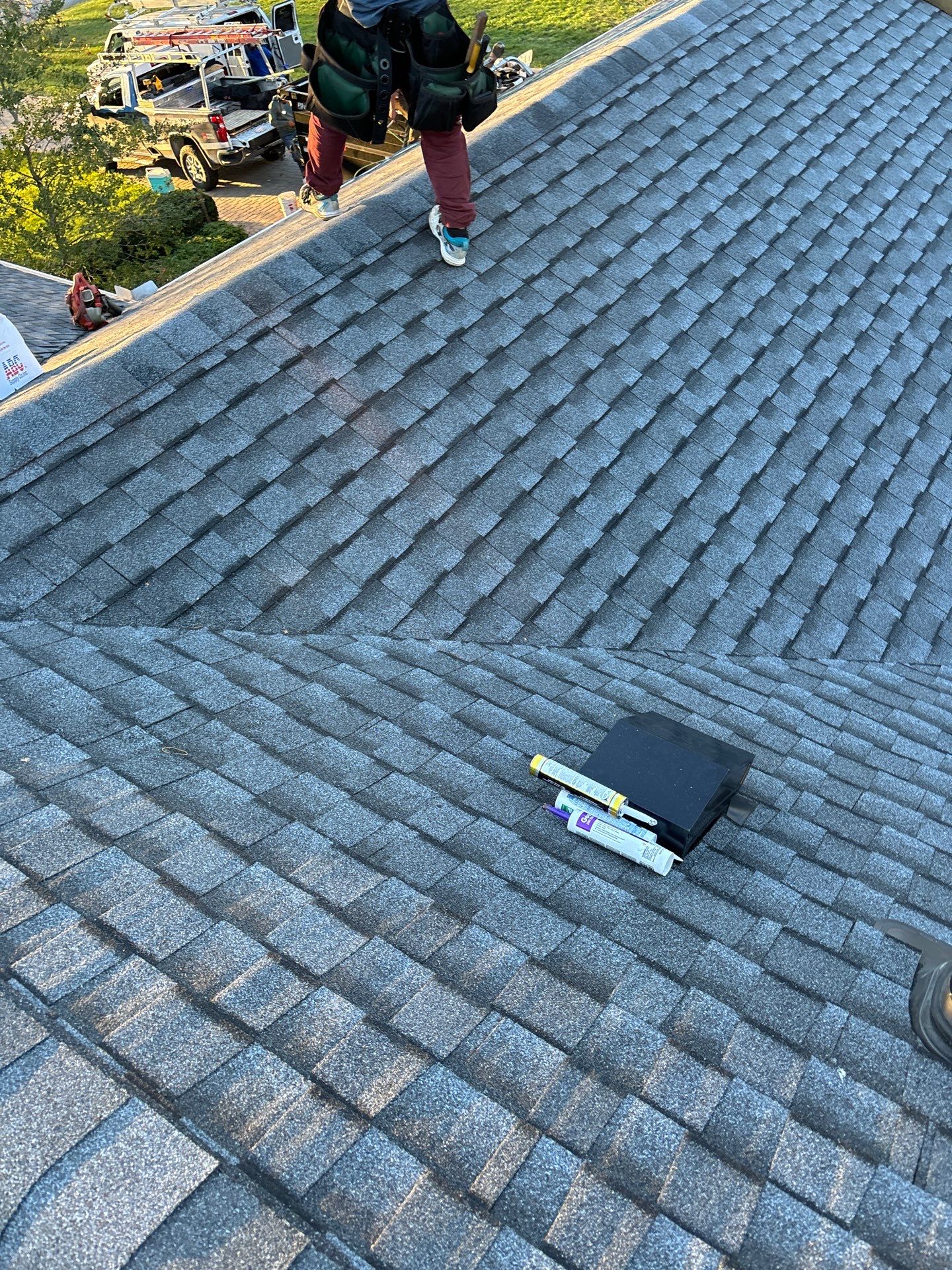 Residential Roofing Installation using Timberline UHDZ Shingles - Pewter Gray by RoofX 