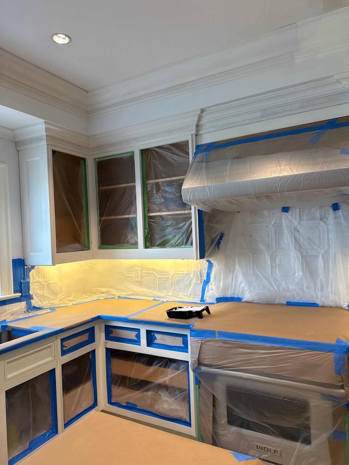 Water Damage Repairs in Luxury Kitchen and Primary Bathroom by Fox Hill Luxury Real Estate Services