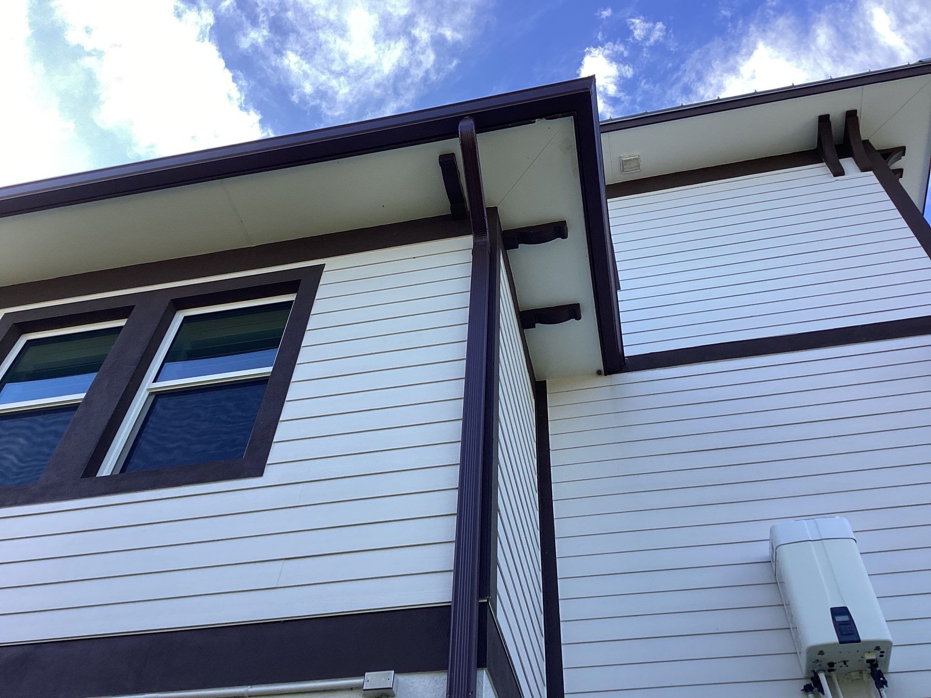 Brown Gutter Installation in Sanibel FL by Gutter Professors