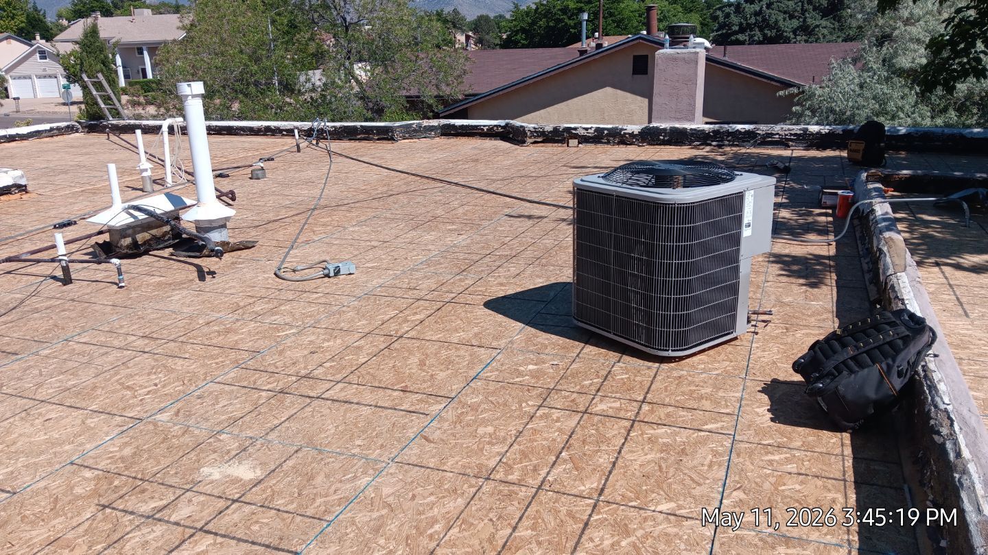 Residential TPO Roof Replacement and Decking Repair in Albuquerque by Doyle Roof Masters Inc