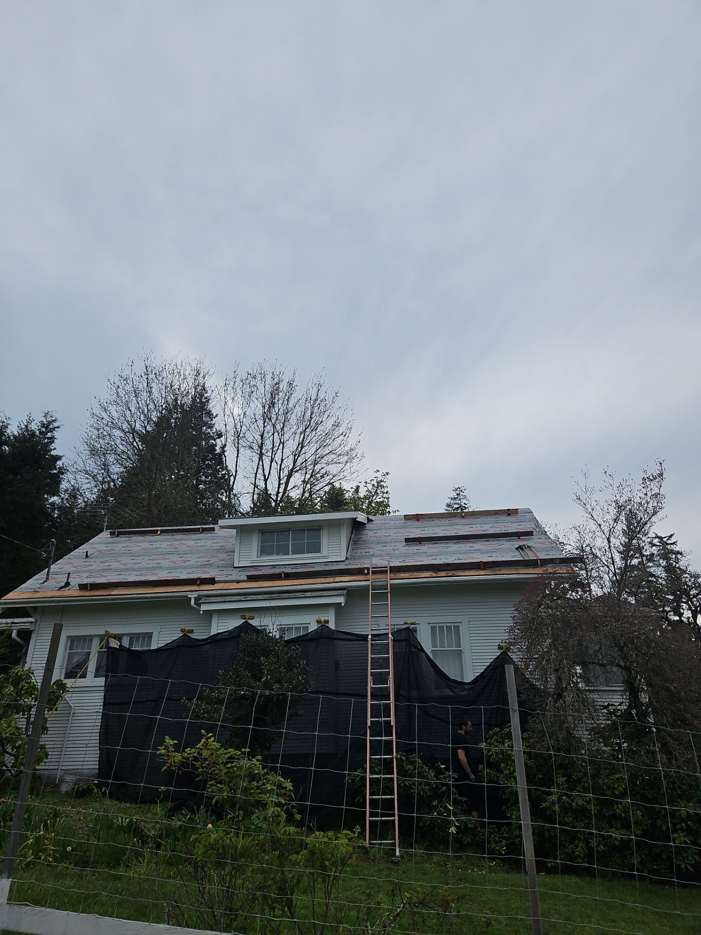 Residential Roofing Installation using IKO Dynasty (Color: Frostone Grey) by Orezona Building & Roofing Company, Inc.