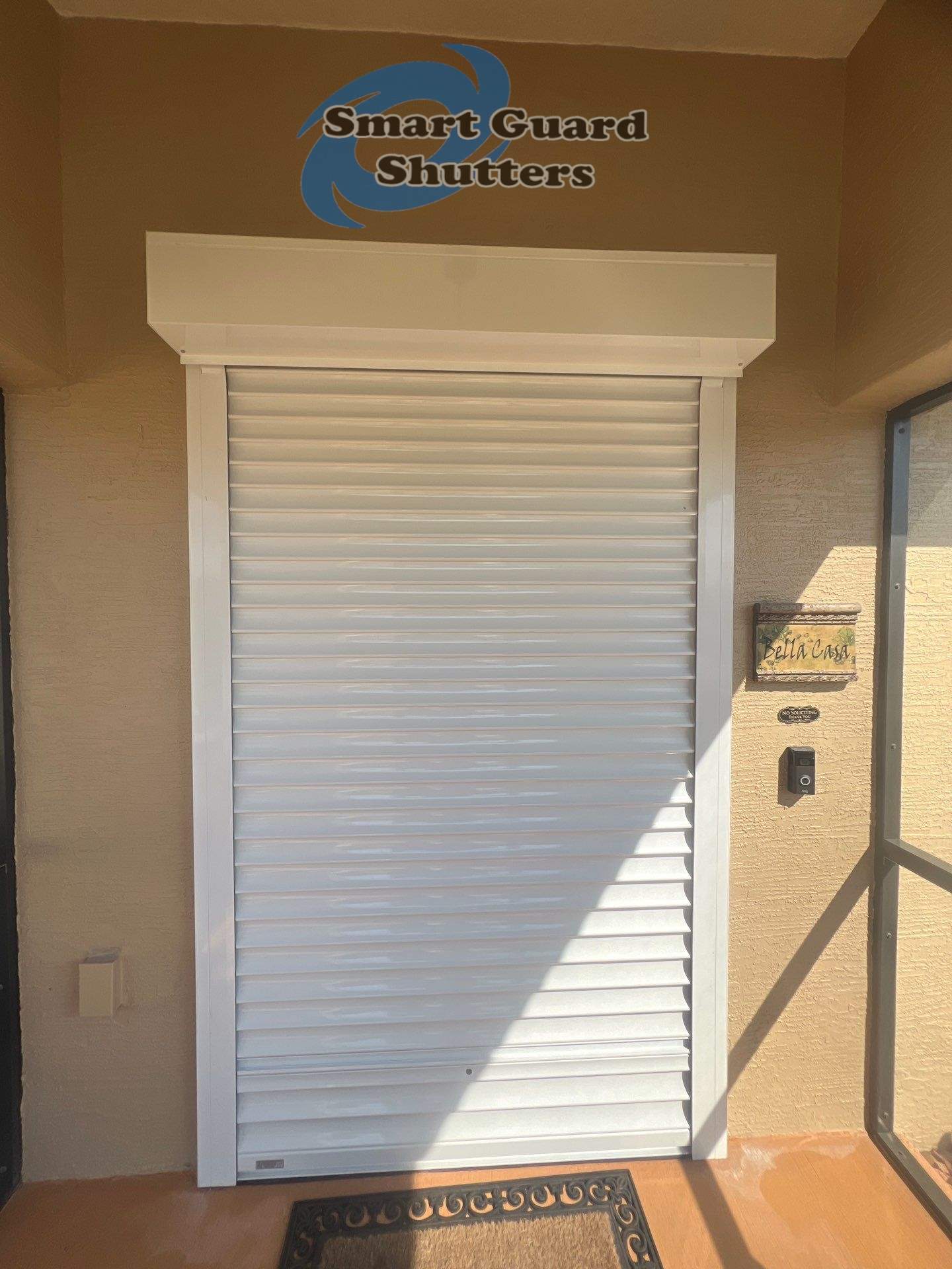 Hurricane Protection In White by Smart Guard Shutters