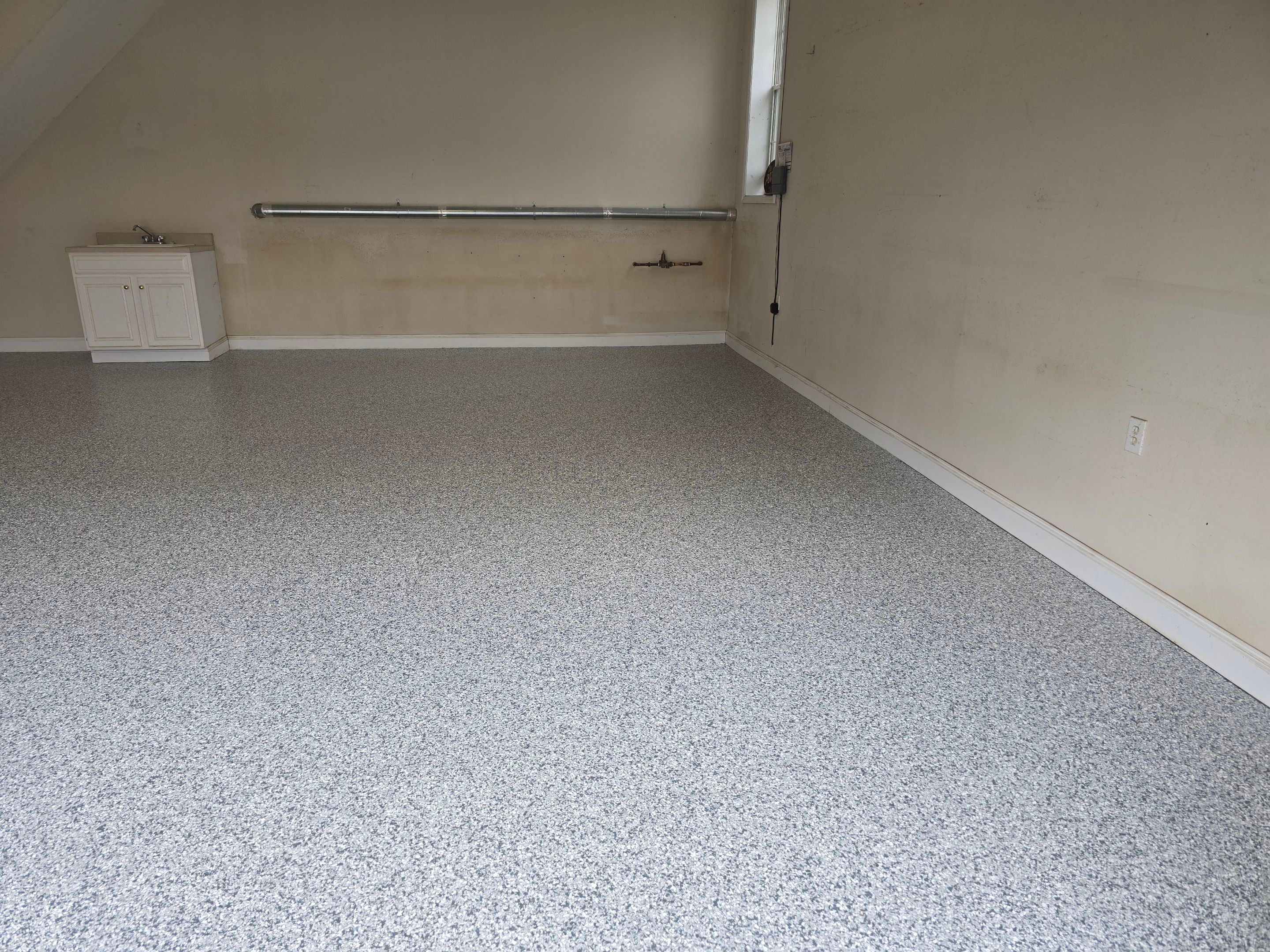 Garage using Gravel by Elite Floor Solutions