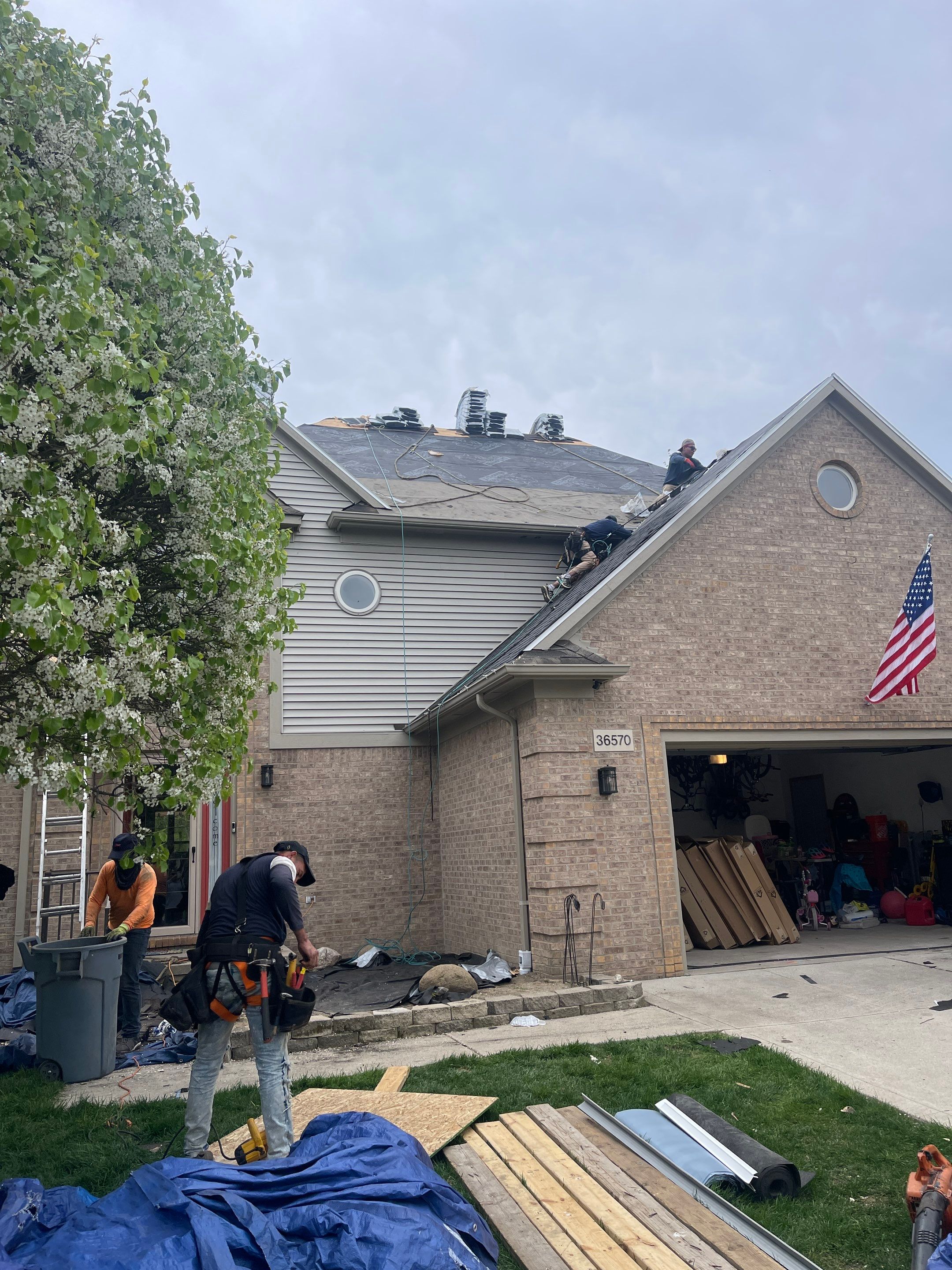 Residential Roofing Installation using IKO Dynasty - Glacier by JNR Roofing LLC