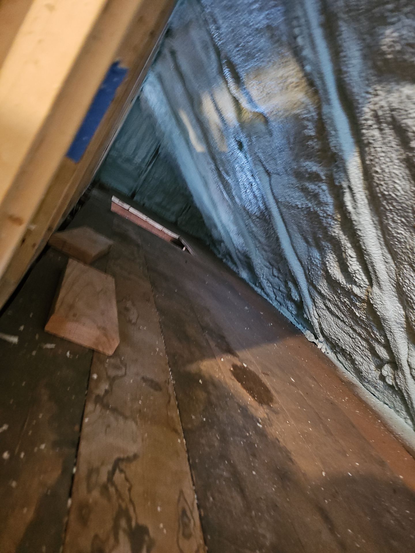 Attic Insulation using Closed Cell Spray Foam by NYS Foam & Energy