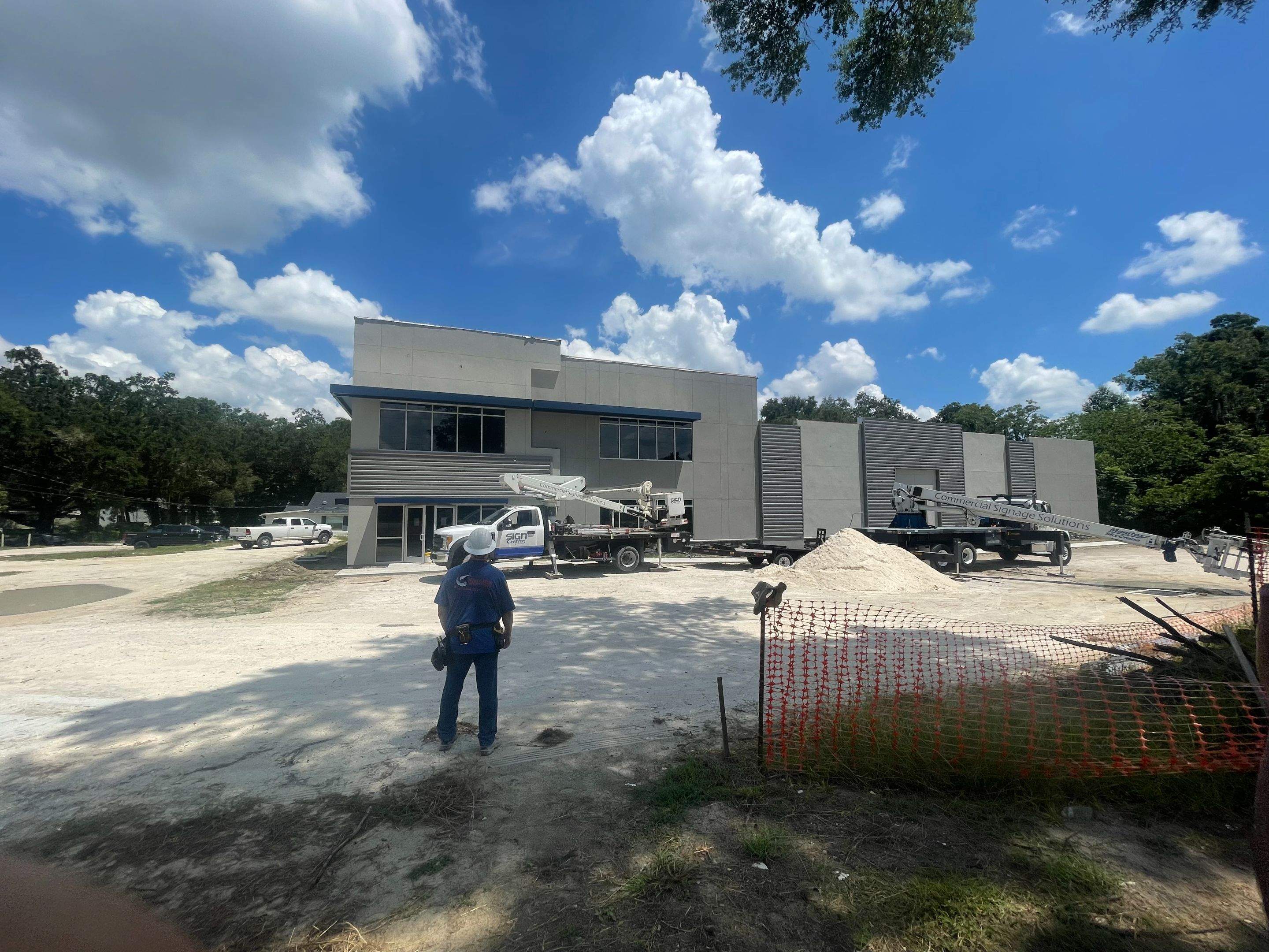 Aluminum Canopies for Batterbee Roofing by SignCrafters
