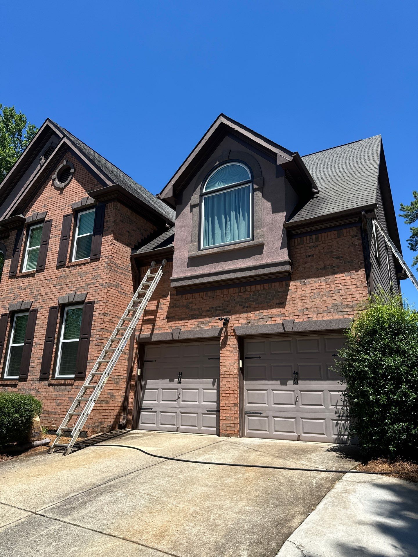 Full Exterior Painting and Gutter Replacement for Powder Springs Home by Swift Home Renovations