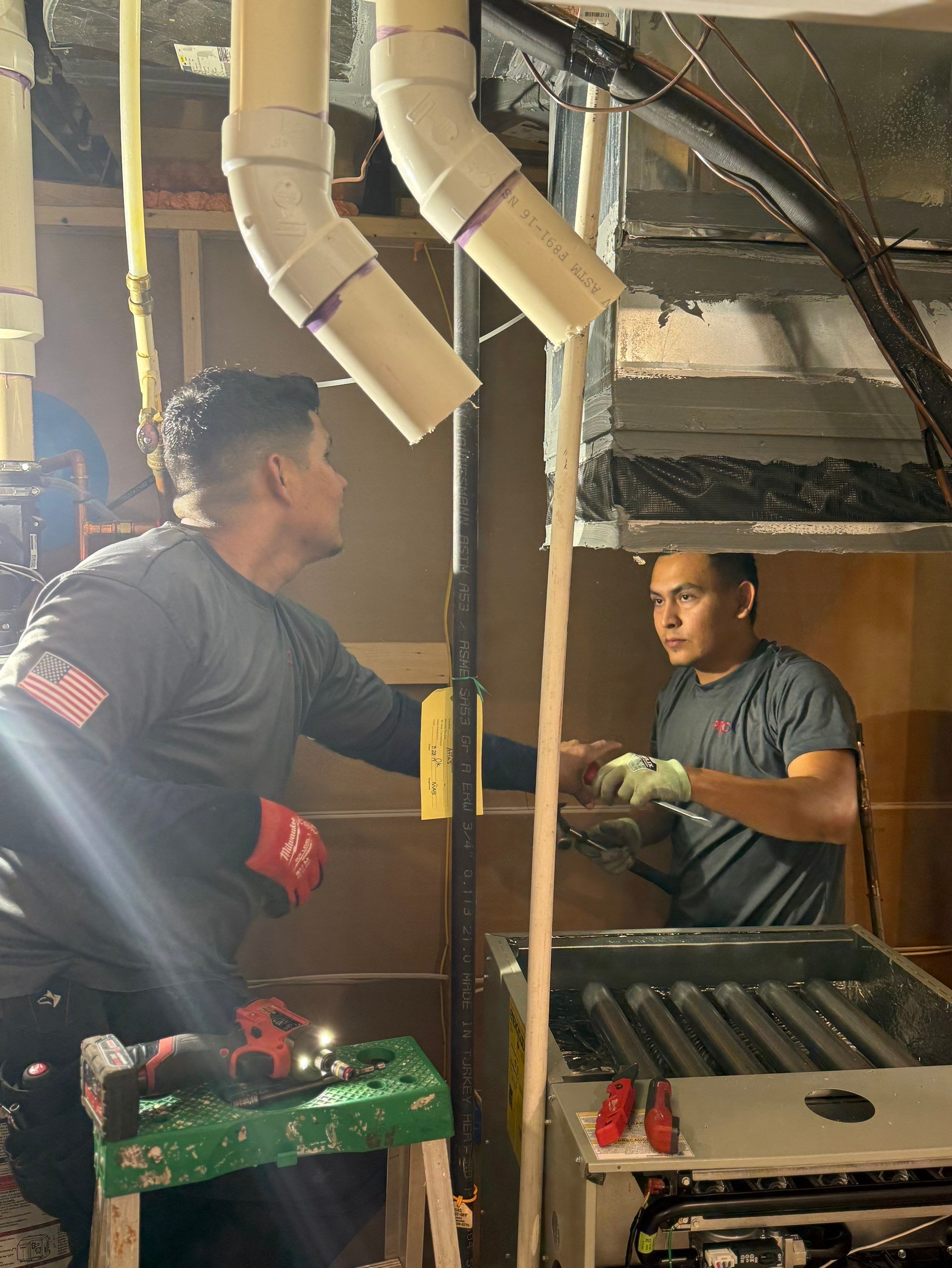 Trane Two Stage Variable Speed Furnace and Steam Humidifier Installation in Aldie by Pro Sky Services