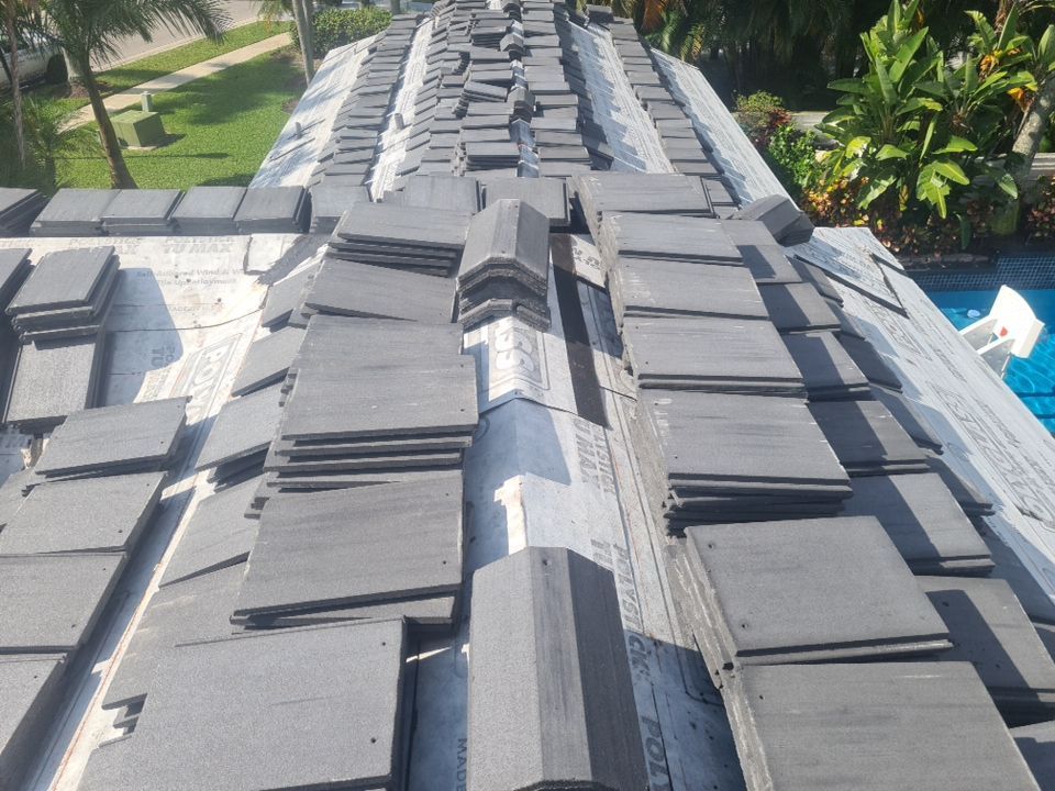 Residential Roofing Installation using Eagle Roofing Tile by BLUES BROTHERS ROOFING