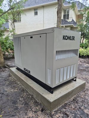 Turnkey KOHLER 30kW Standby Generator Relocation & Installation, The Woodlands, TX
