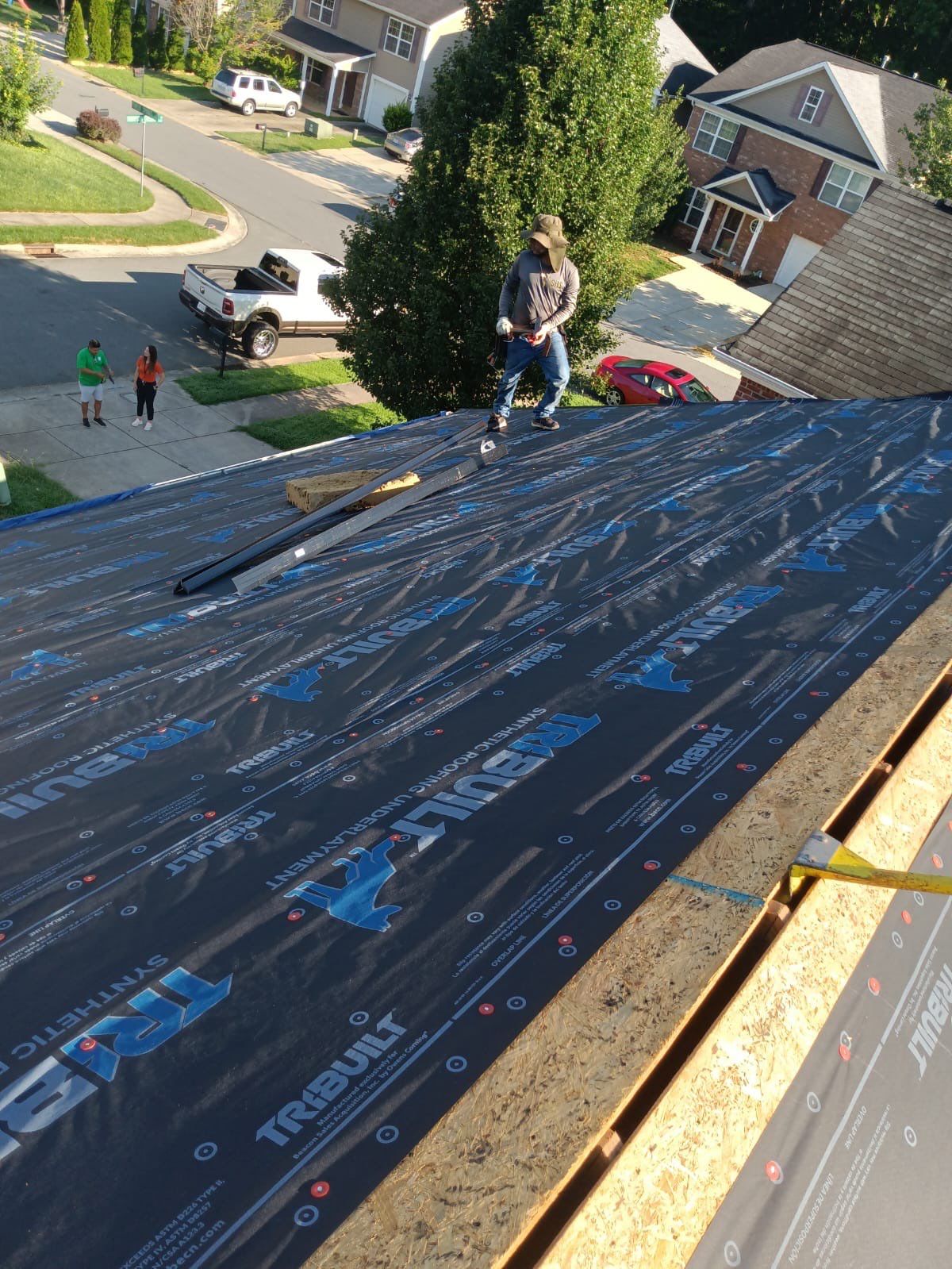 Roof replacement and interior repair by hail damage by Just Brilliant Restoration JBR