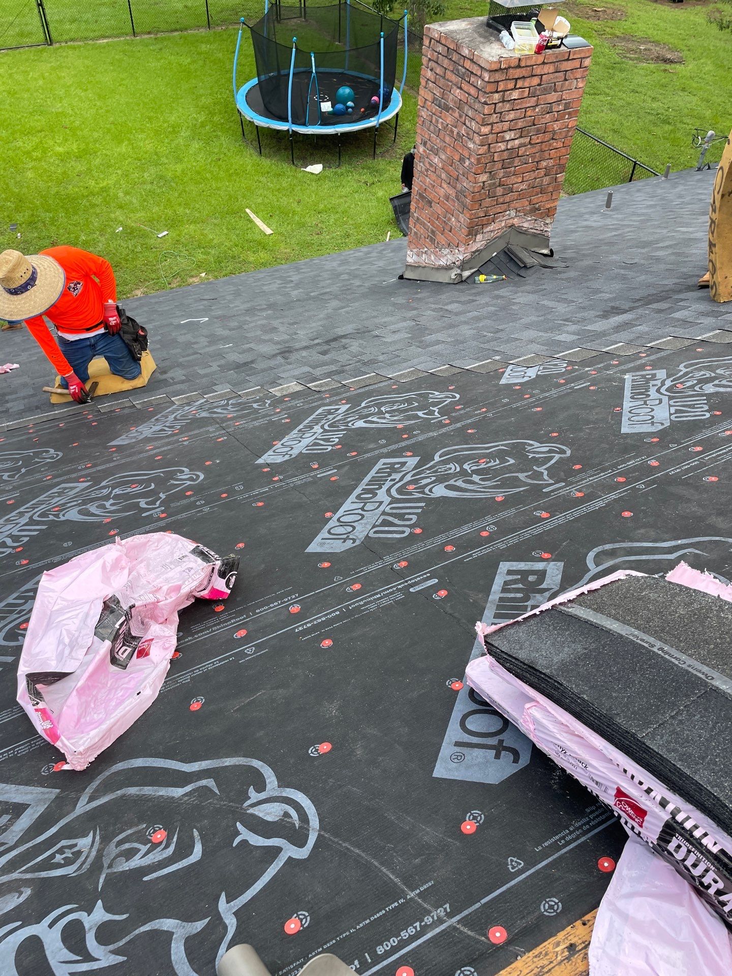 Residential Roofing Installation using Owen's Corning Duration (Lifetime) Shingles by Roof Repair Company