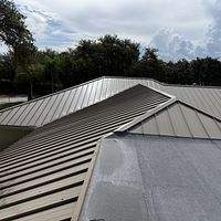 24ga 1.5" Mechanical Seam Sierra Tan by Total Roofing System The Metal Roof Experts