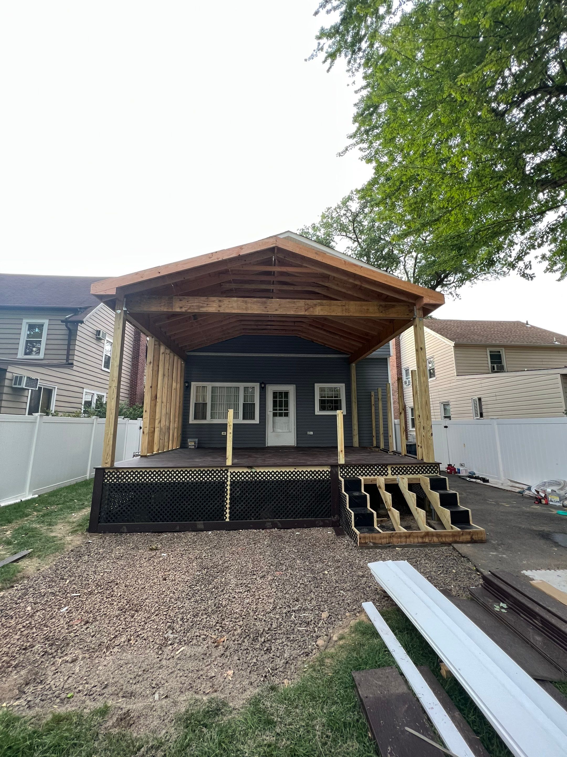 New Deck With Porch by deck guardian