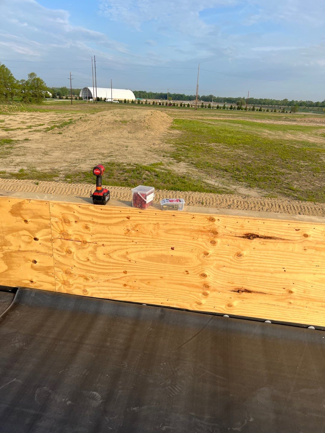 Commercial Roofing Installation using 60 mil rubber roof  by Nitro Roofing and Construction