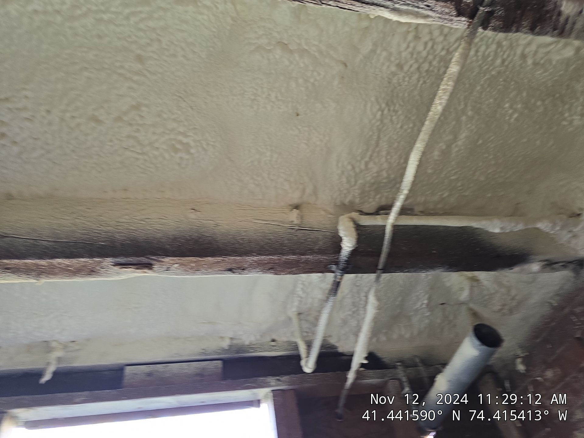 Attic Insulation using open cell spray foam by NYS Foam & Energy