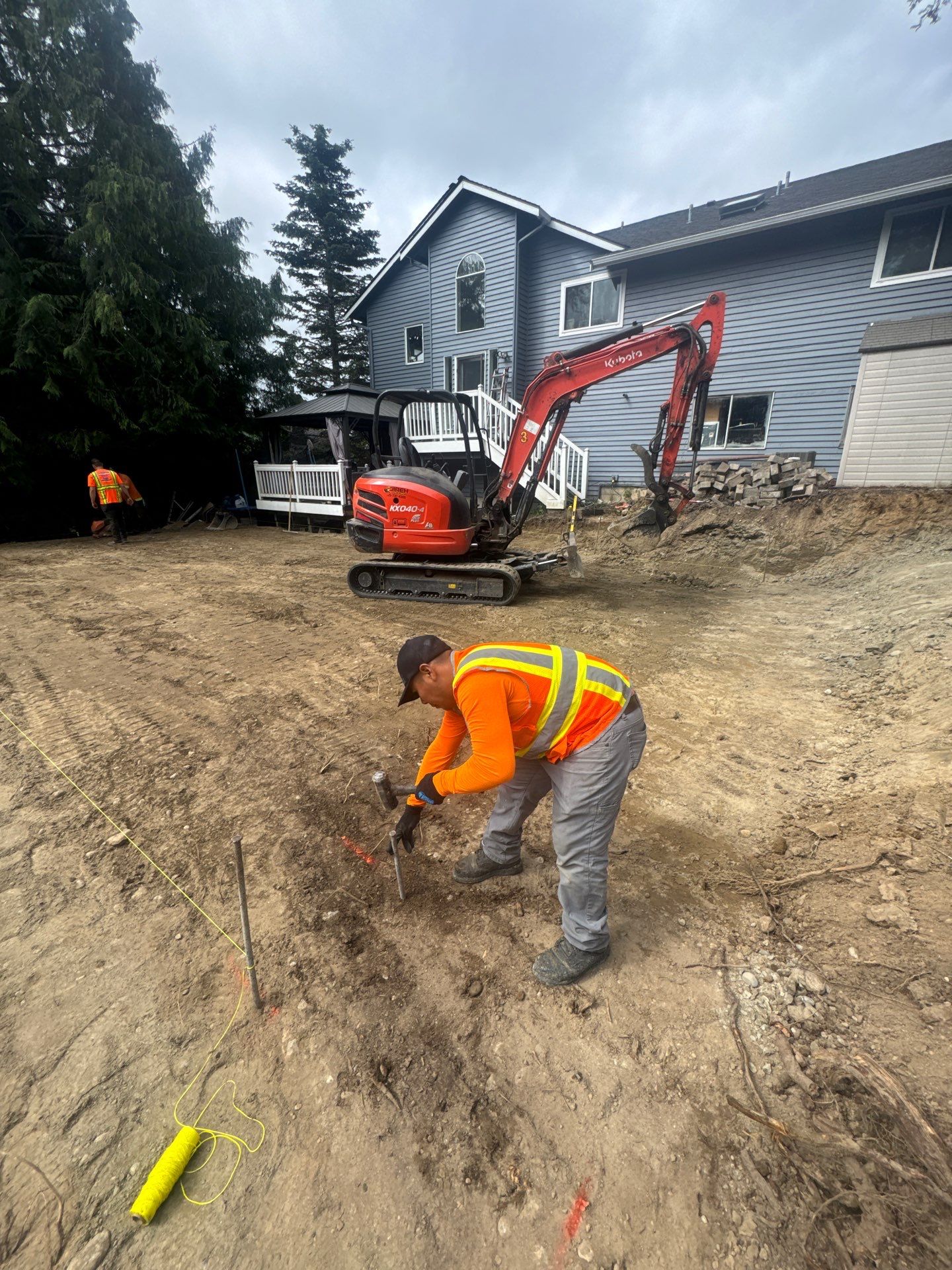 Concrete Back Patio Makeover  by Jireh Asphalt & Concrete Inc 