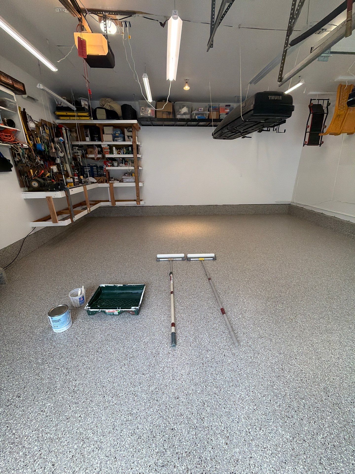 Garage Floor Coating and Crack Repair in Ramsey, New Jersey by Spectrum Painting, LLC