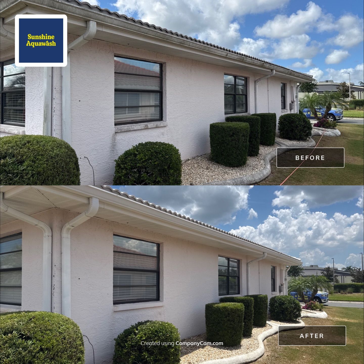 White Tile Roof Cleaning & House Wash in Fairview – Sun City Center, FL 33573 by Sunshine AquaWash