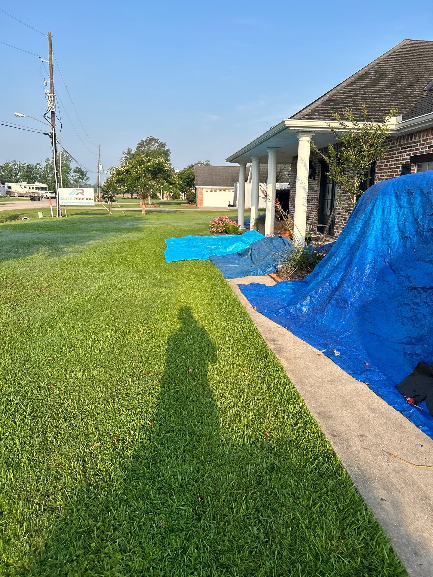 Residential Roof Replacement using GAF HDZ - Weathered Wood by Elite Roofing LLC