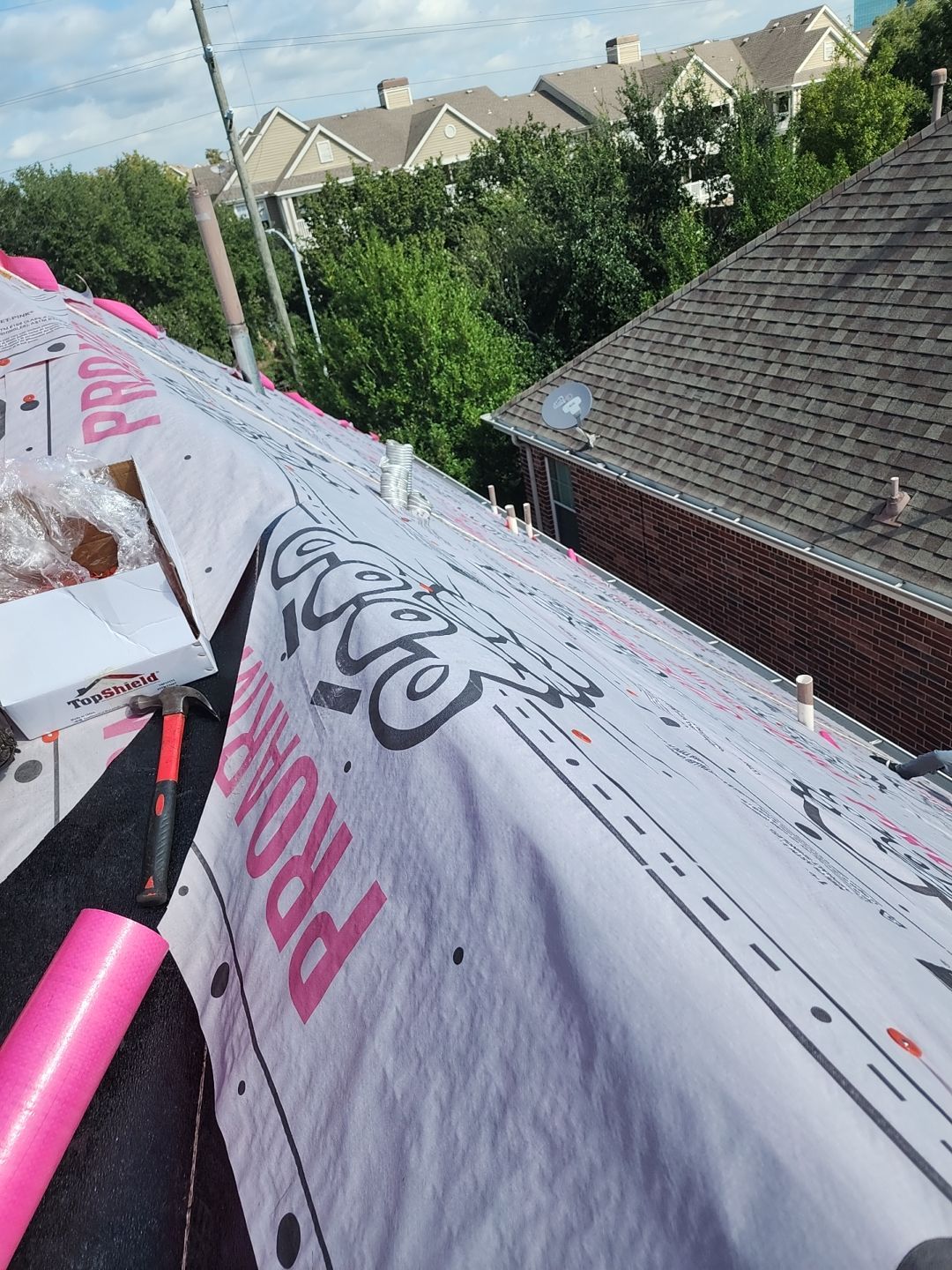 Residential Roofing Installation using Owen's Corning Duration (Lifetime) Shingles by Roof Repair Company
