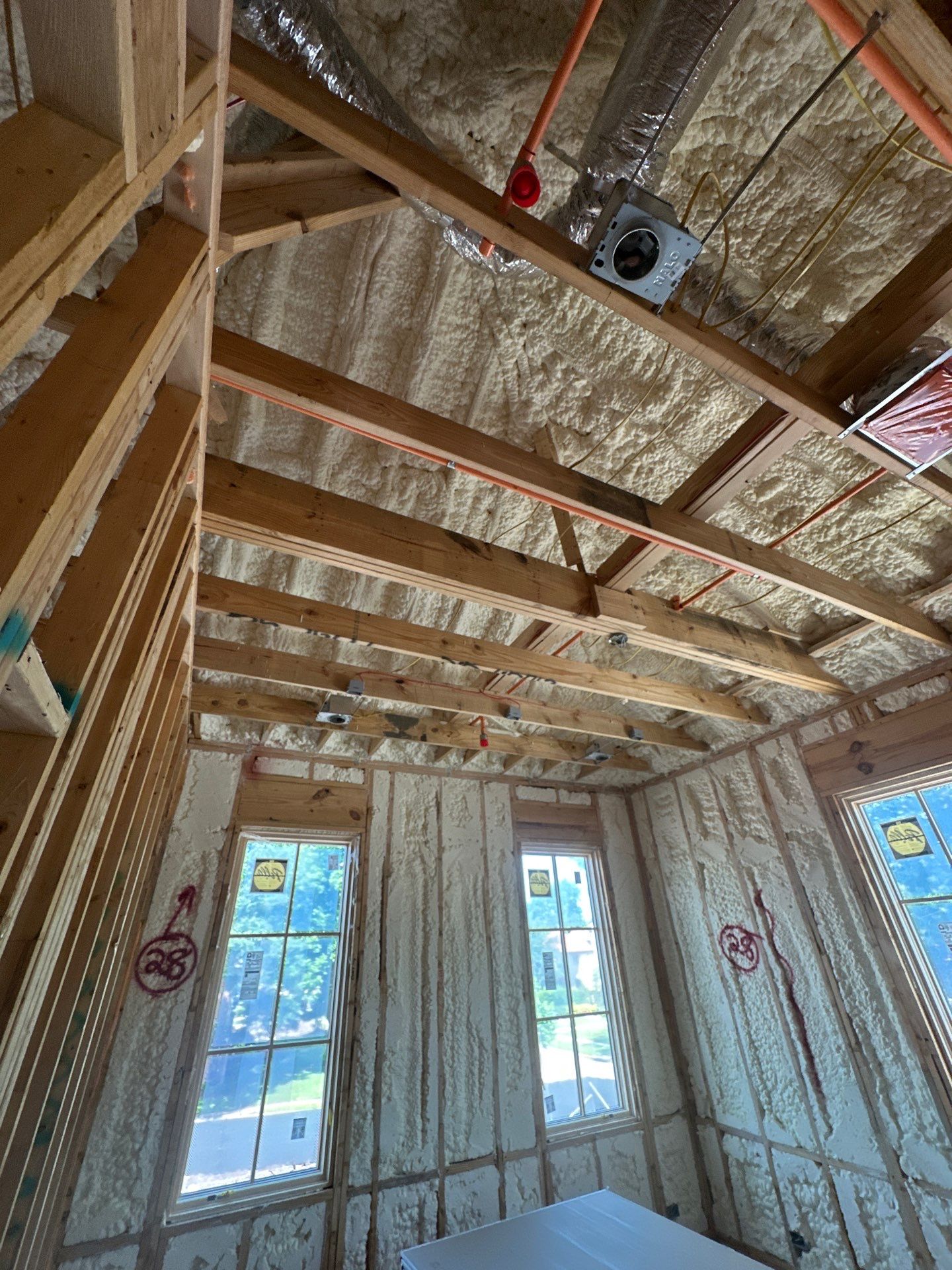 Full encapsulation open cell foam Dallas TX by Apex Insulation Solutions