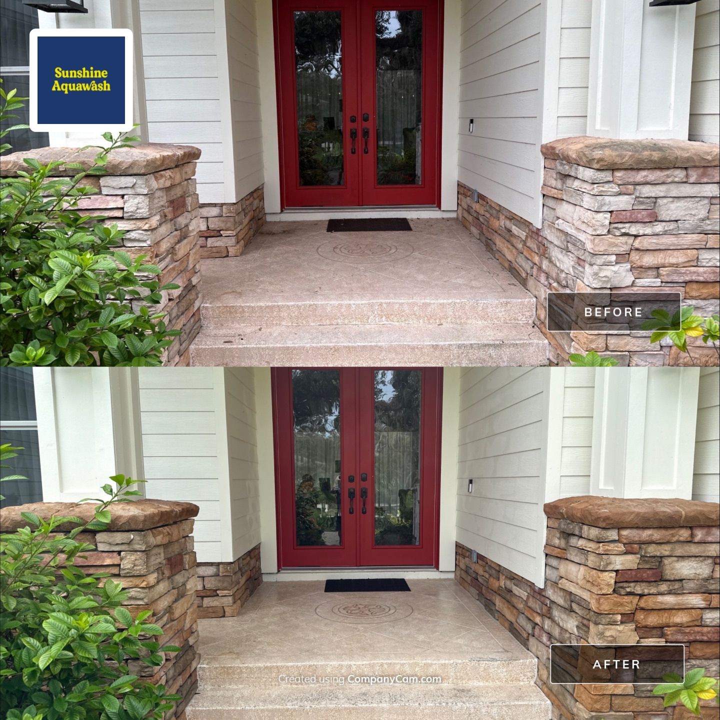 🐎 Vinyl Horse Fence, Entrance Cleaning + House Wash – Parrish, FL by Sunshine AquaWash