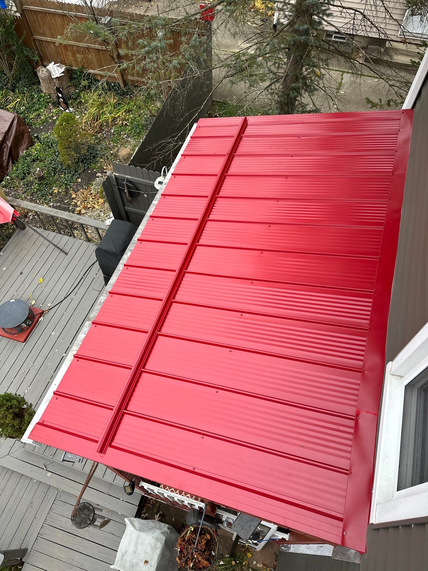 Weather Max Panel, Color: Dark Red by Eagle Eye Roofing