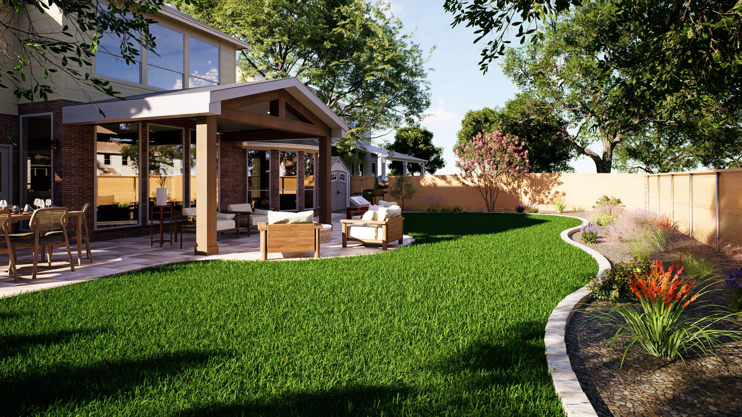 Encino Creek, San Antonio TX by Hole In One Lawns, LLC
