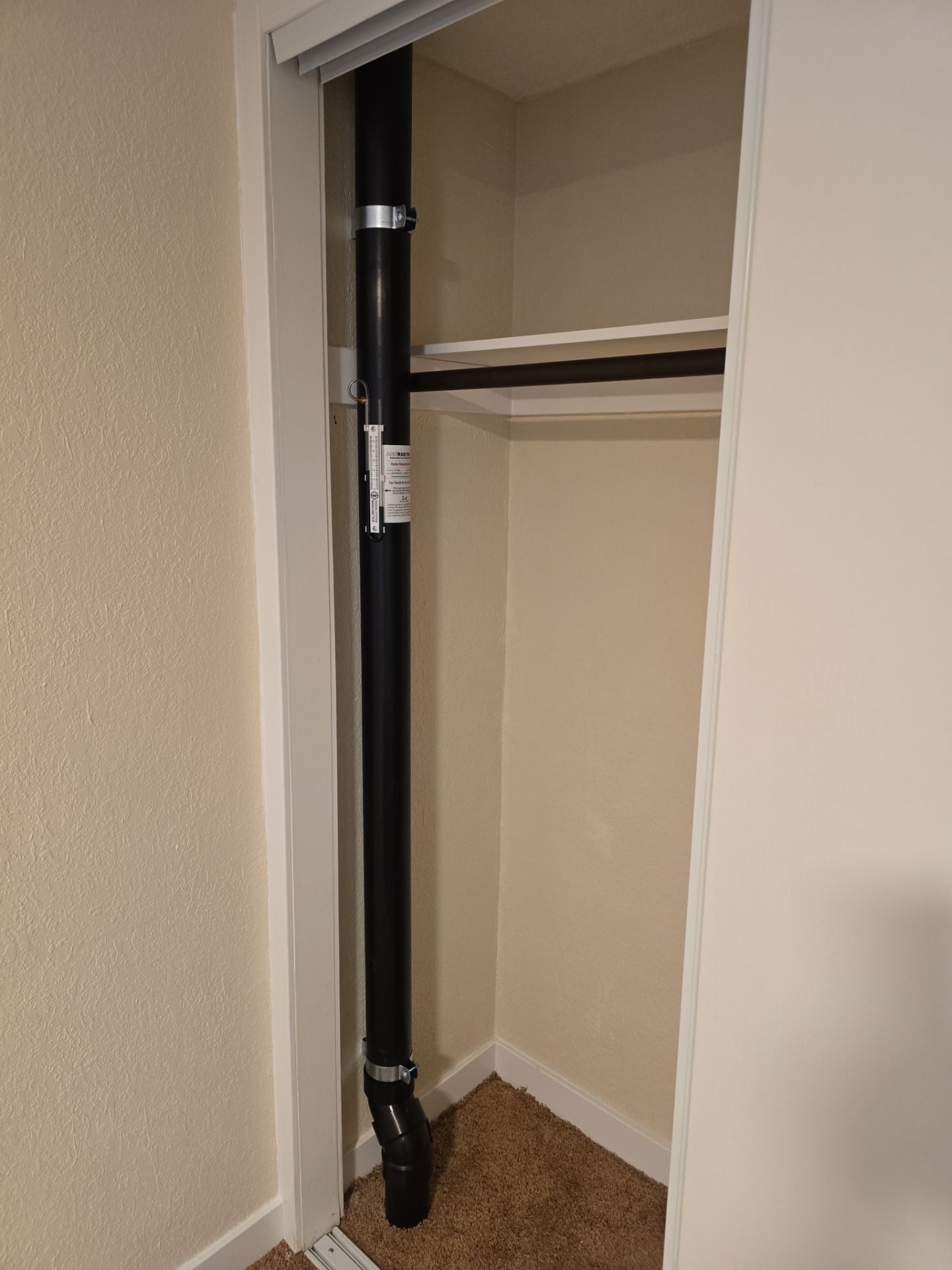 Sub Slab Radon Mitigation System by JustRadon.Com
