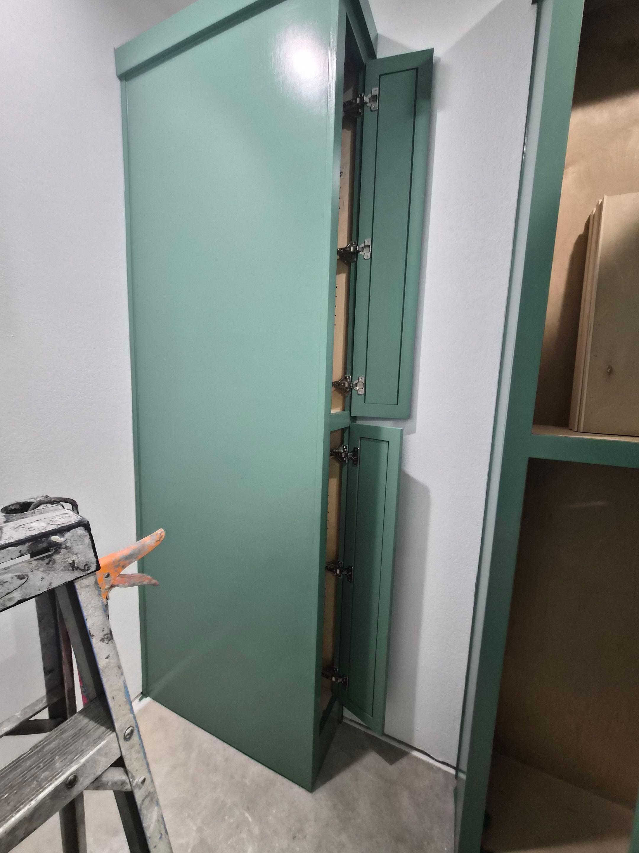 Sage Green Cabinet Transformation in Brownsboro, TX! by Quality Coats Painting