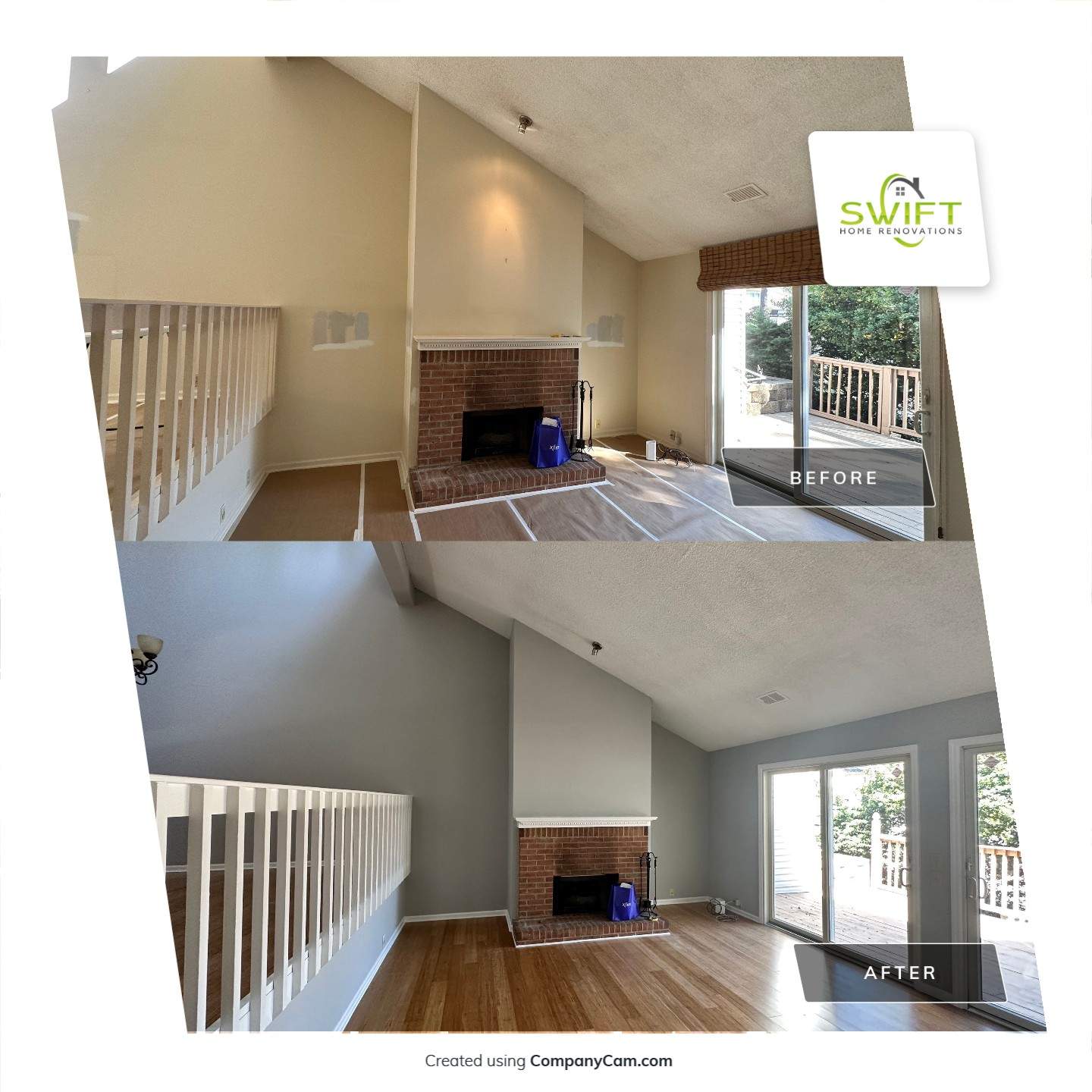 Comprehensive Interior Painting Refresh in Atlanta by Swift Home Renovations