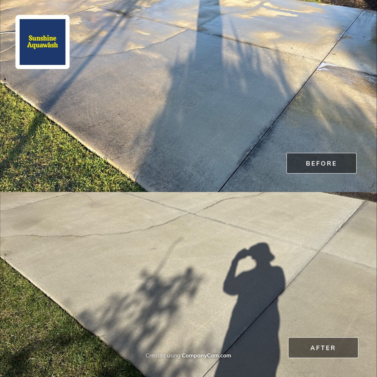 Oil Stain Removal & Concrete Cleaning – The Heights Community, Bradenton, FL by Sunshine AquaWash