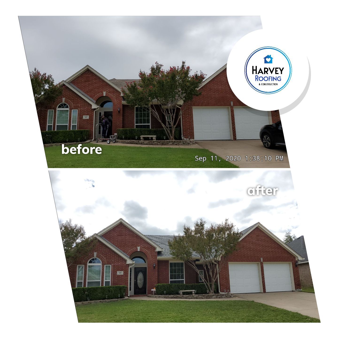 Residential Roofing Installation using ATLAS StormMaster Shake by Harvey Roofing & Construction
