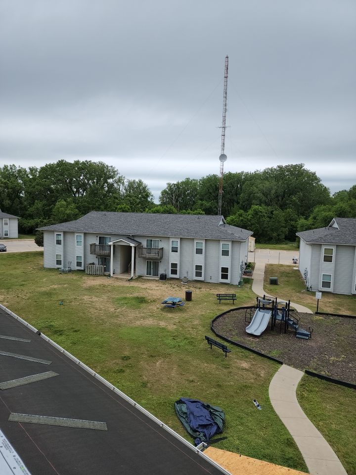 Multifamliy Complex ROOF REPLACEMNT with Ventilation Upgrades using Malarkey Vista Class III IR Shingles by Gorilla Exteriors Contracting, LLC