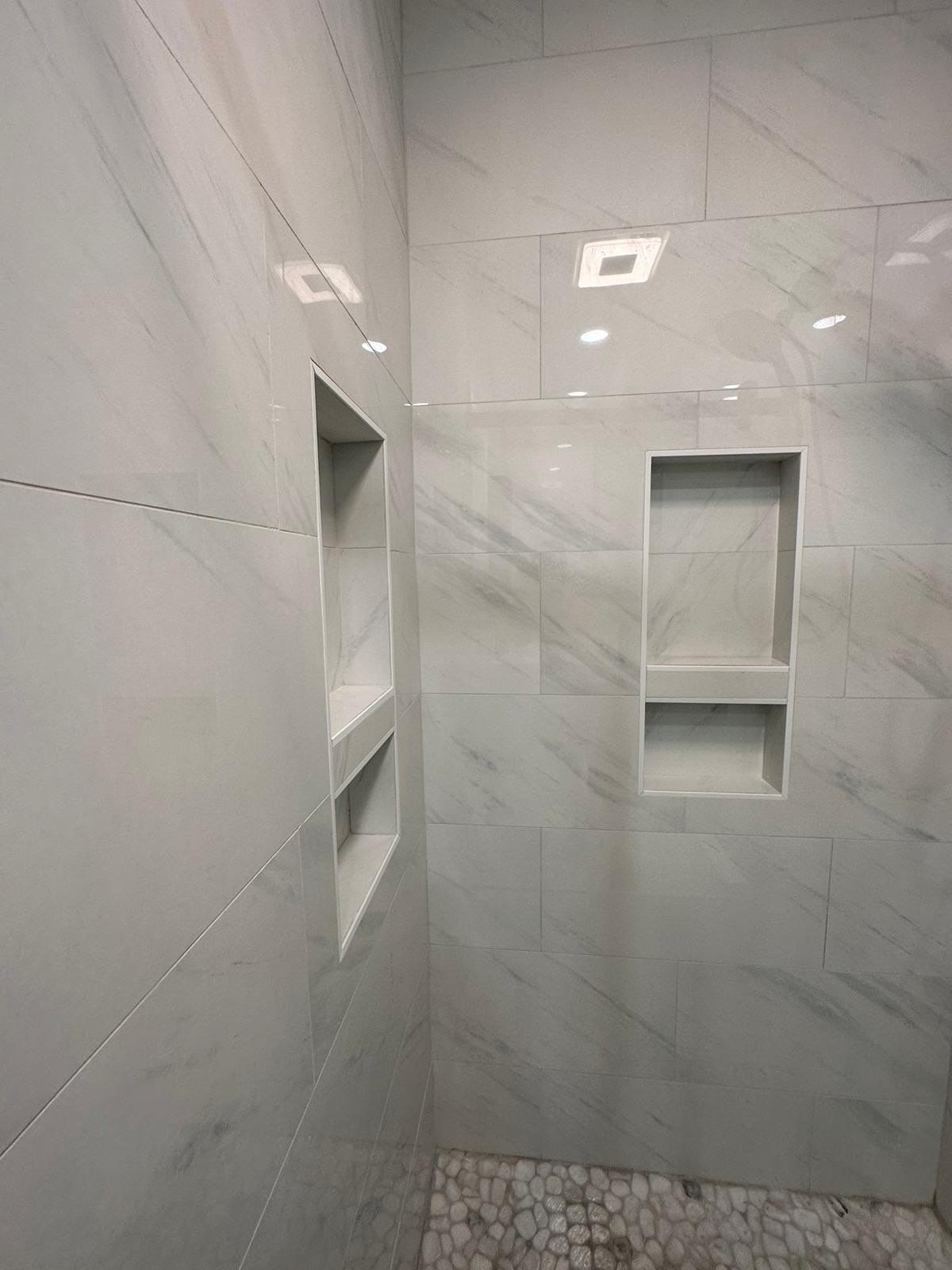 Bathroom Remodel using Tile by Home Concepts Construction