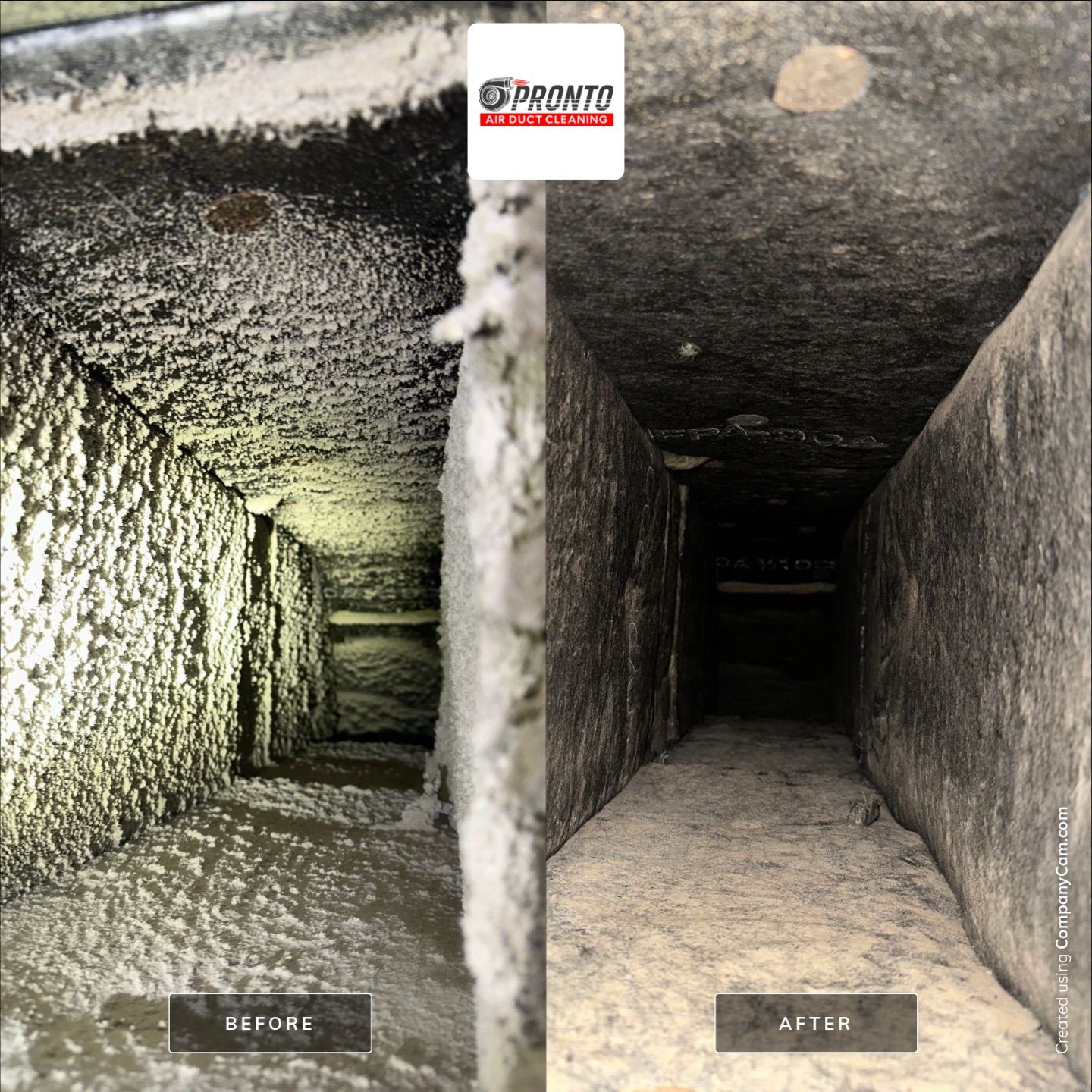 Air duct cleaning using Hypervac by Pronto Air Duct Cleaning