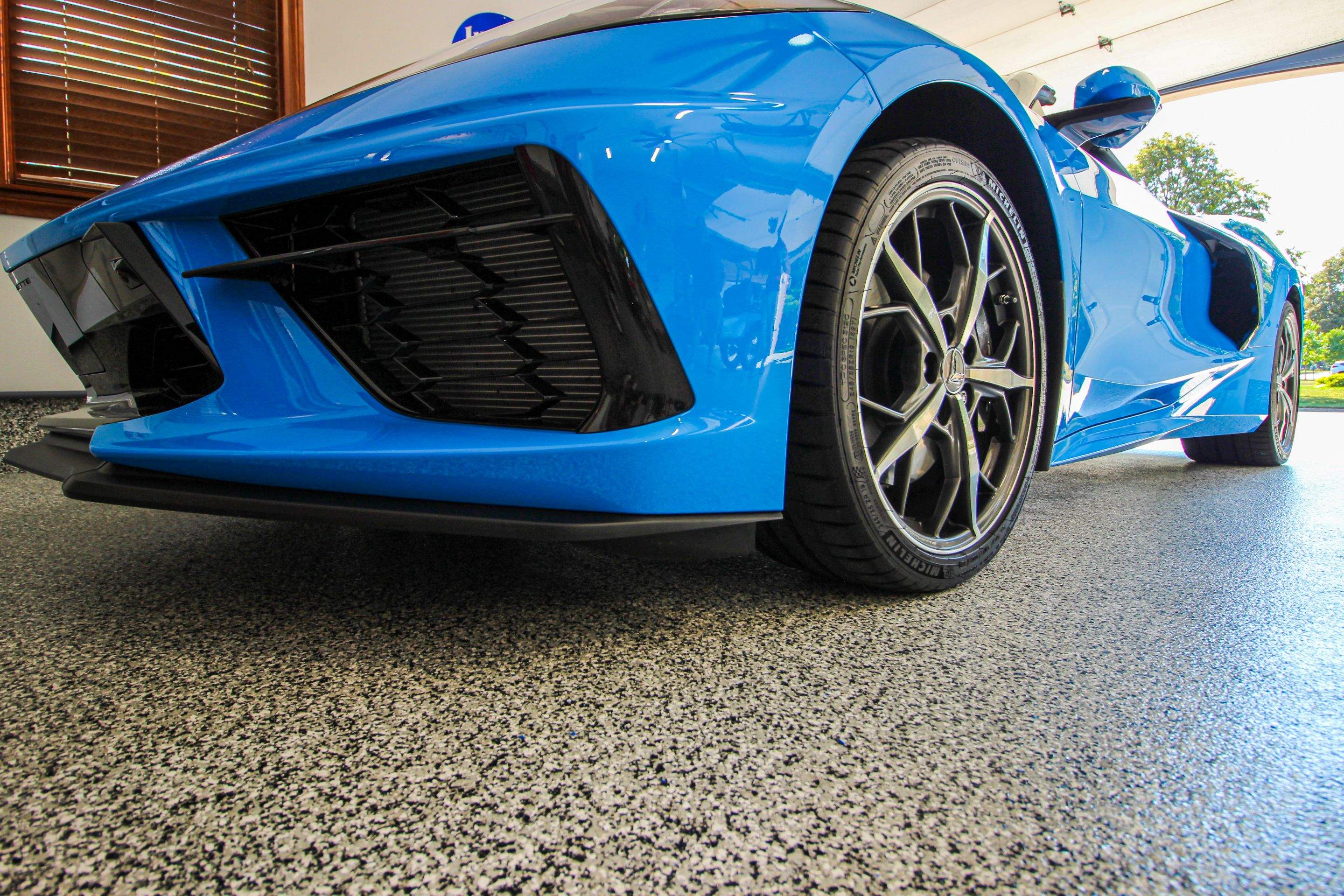 Garage Floor using Domino by Your1DayFloor.com