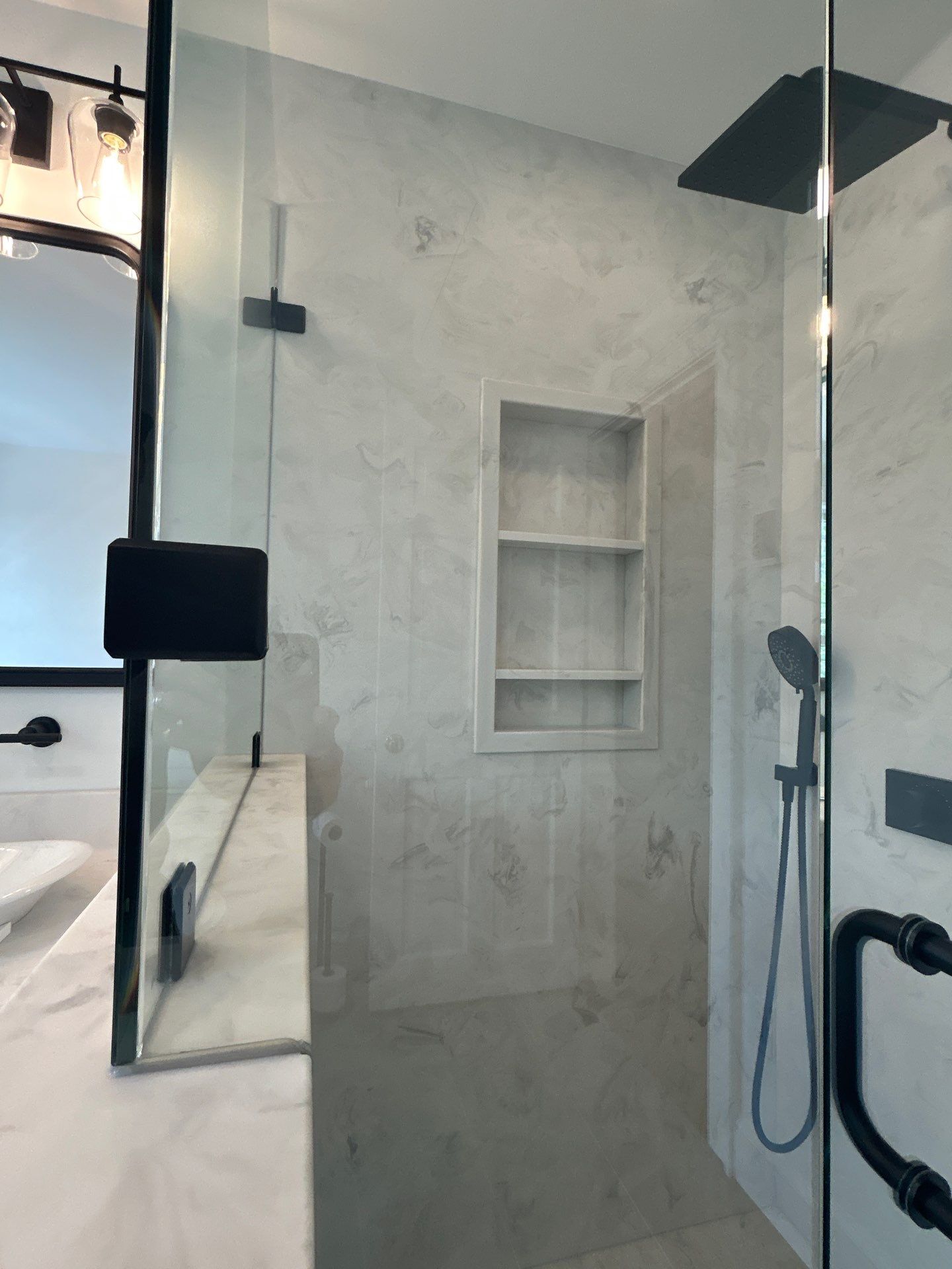 Shower using Tempered Shower Glass by Cheshire Glass Company