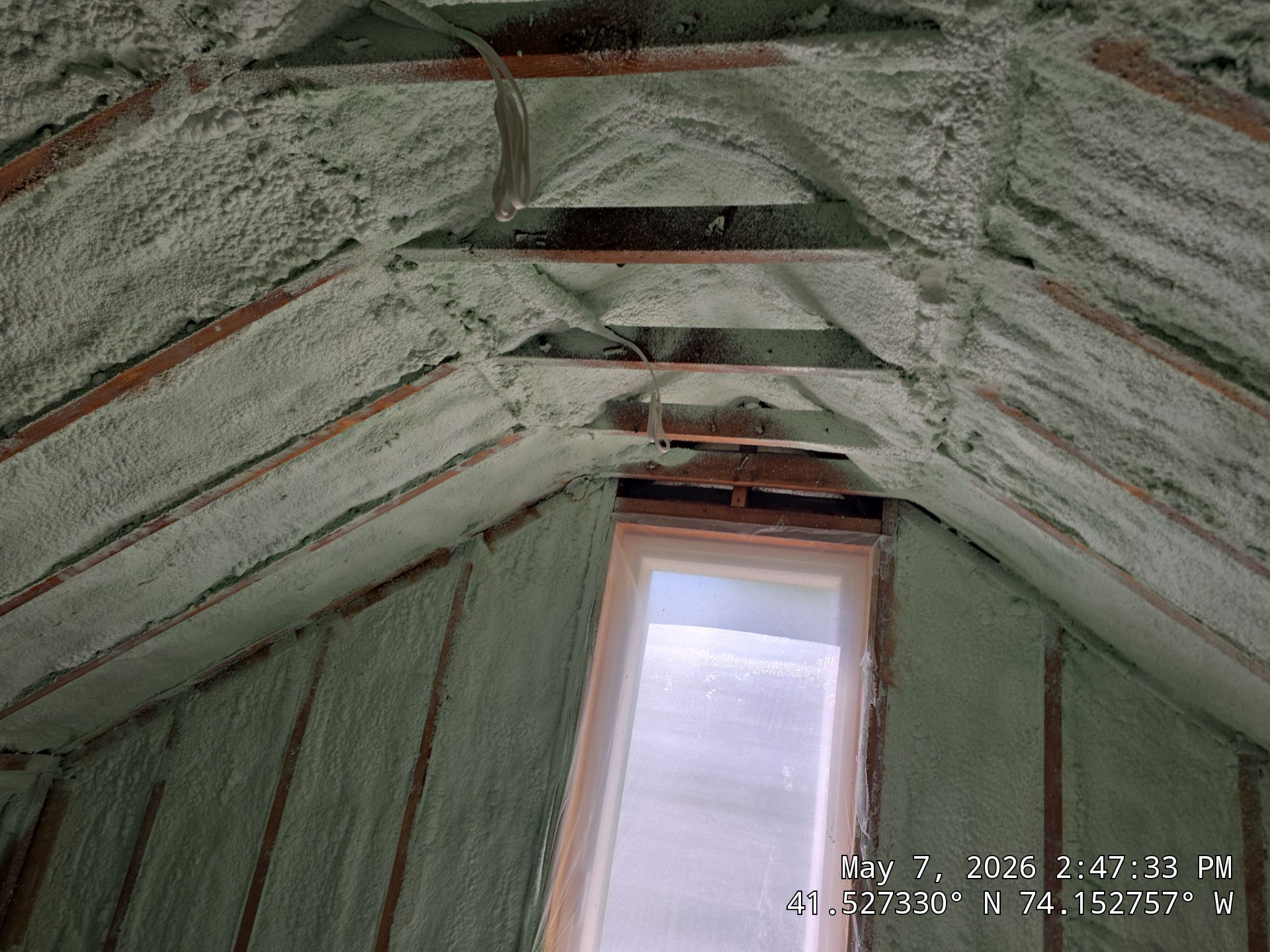 Attic Insulation using Closed Cell Spray Foam by NYS Foam & Energy