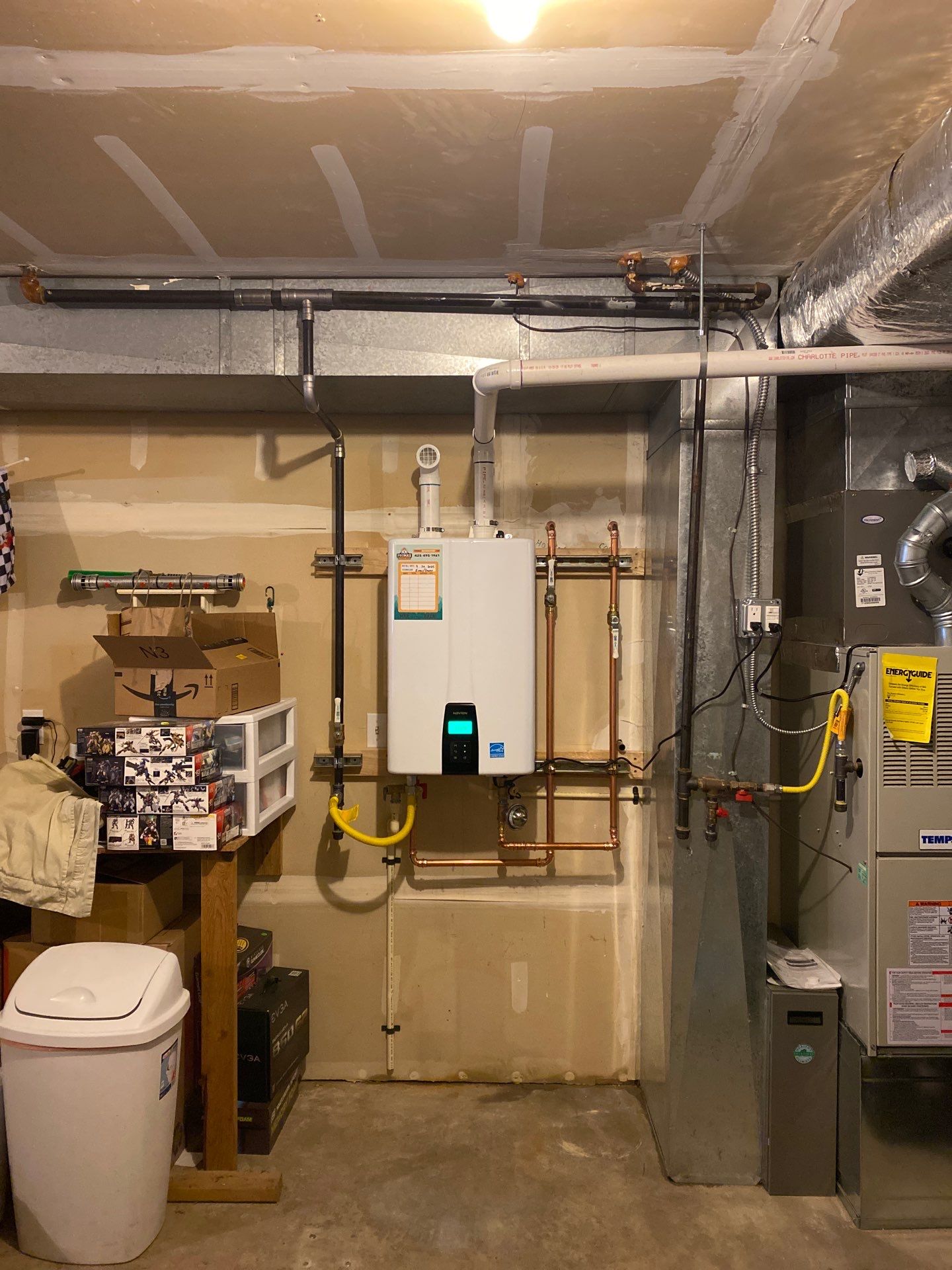 Navien Tankless Install by ProMax Water Heaters & Plumbing