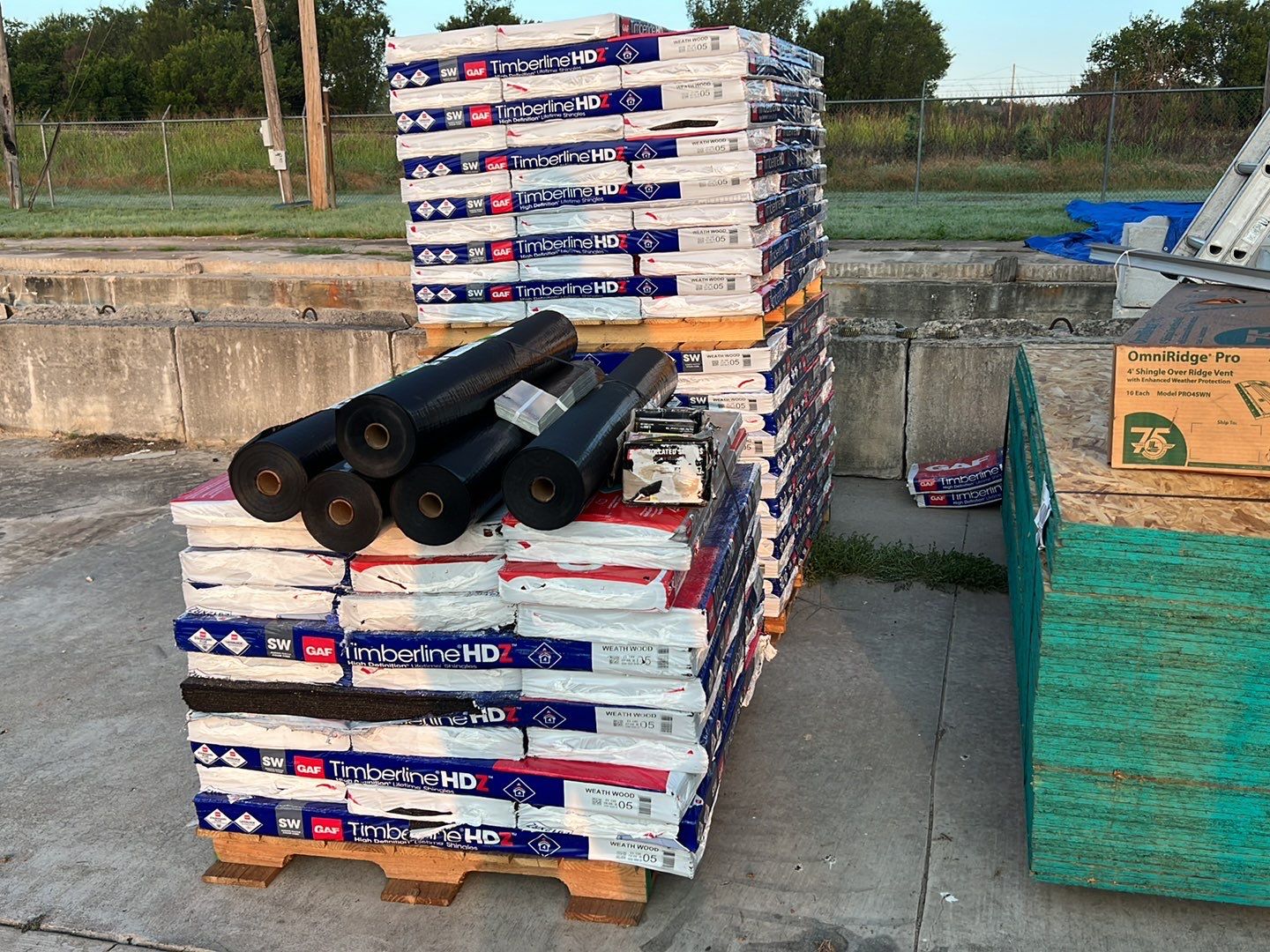 Reroof using GAF HDZ Weathered Wood by Castillo Roofing