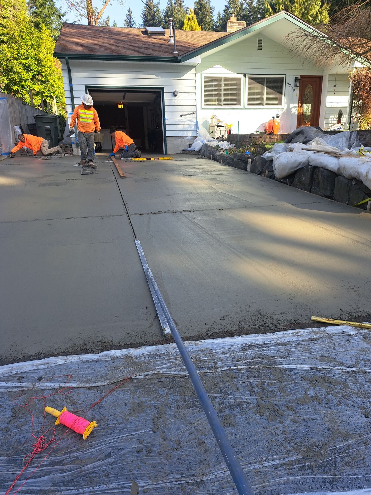 Stamped Concrete Patio and Driveway | Edmonds  by Jireh Asphalt & Concrete Inc 