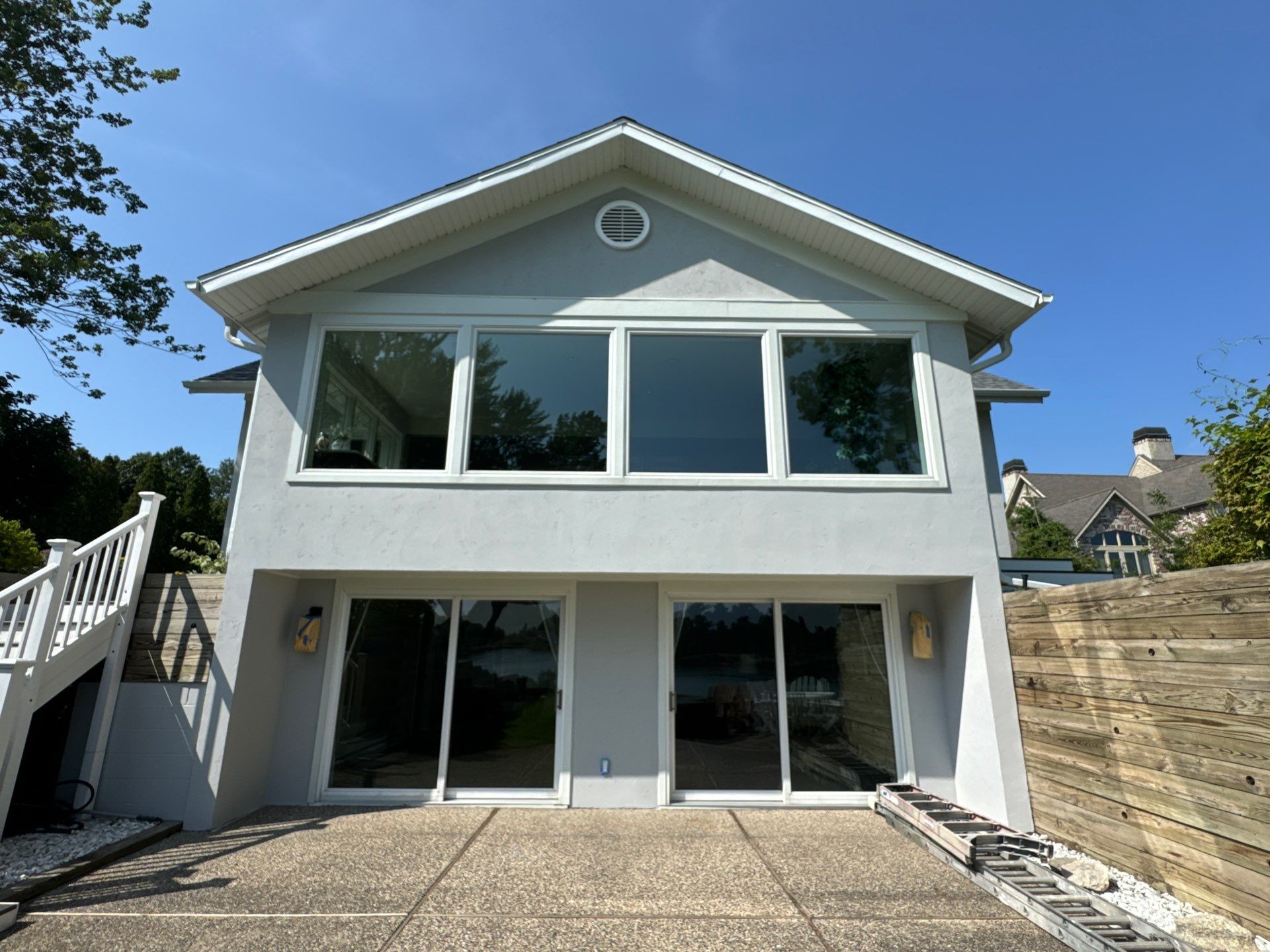 Norton Shores Residential Stucco Repair and Exterior Painting Refresh by Gordon Painting