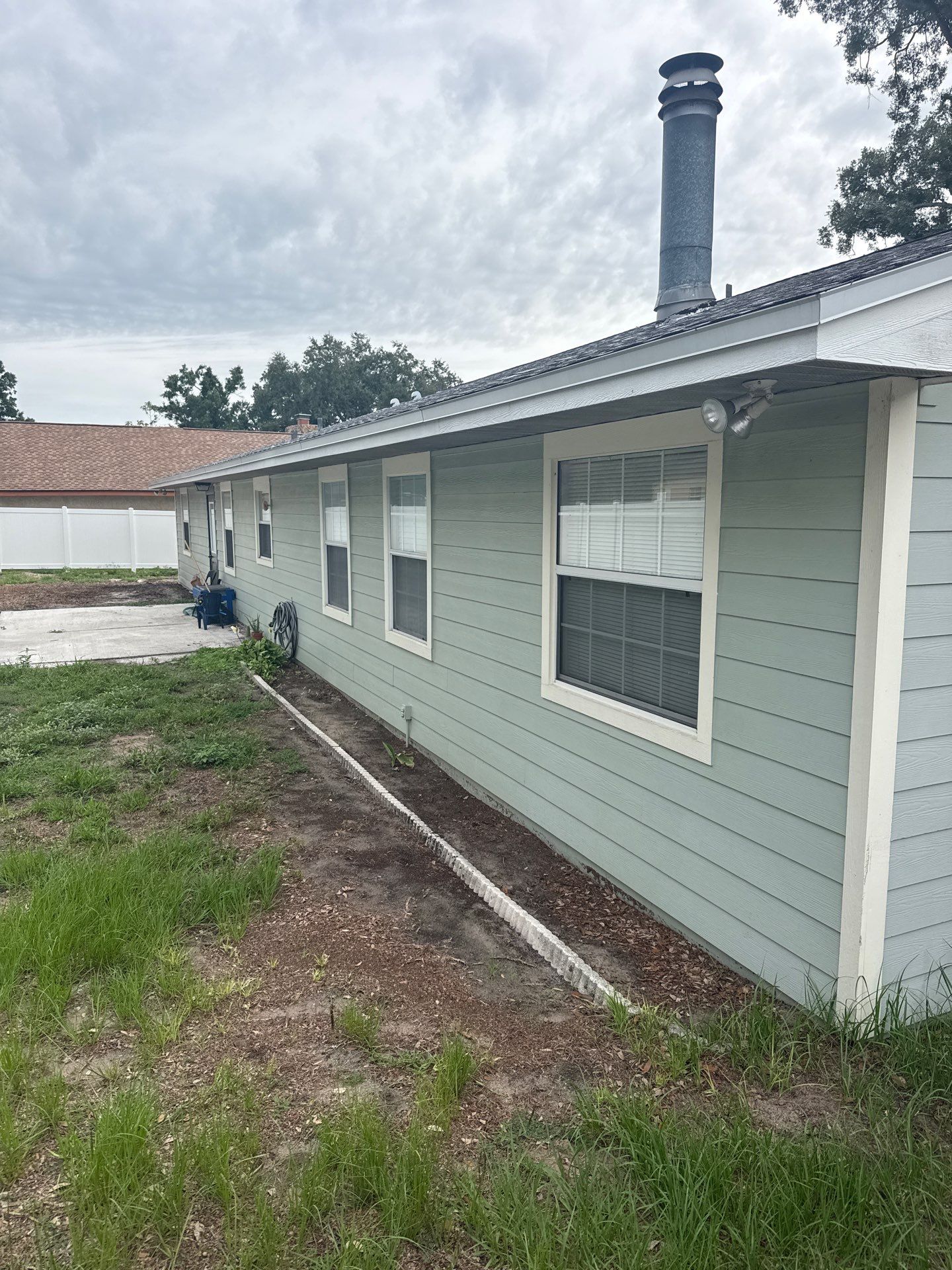 6-inch Cameo Gutters using K-Style Seamless Gutters in Saffner FL by Gutter Professors