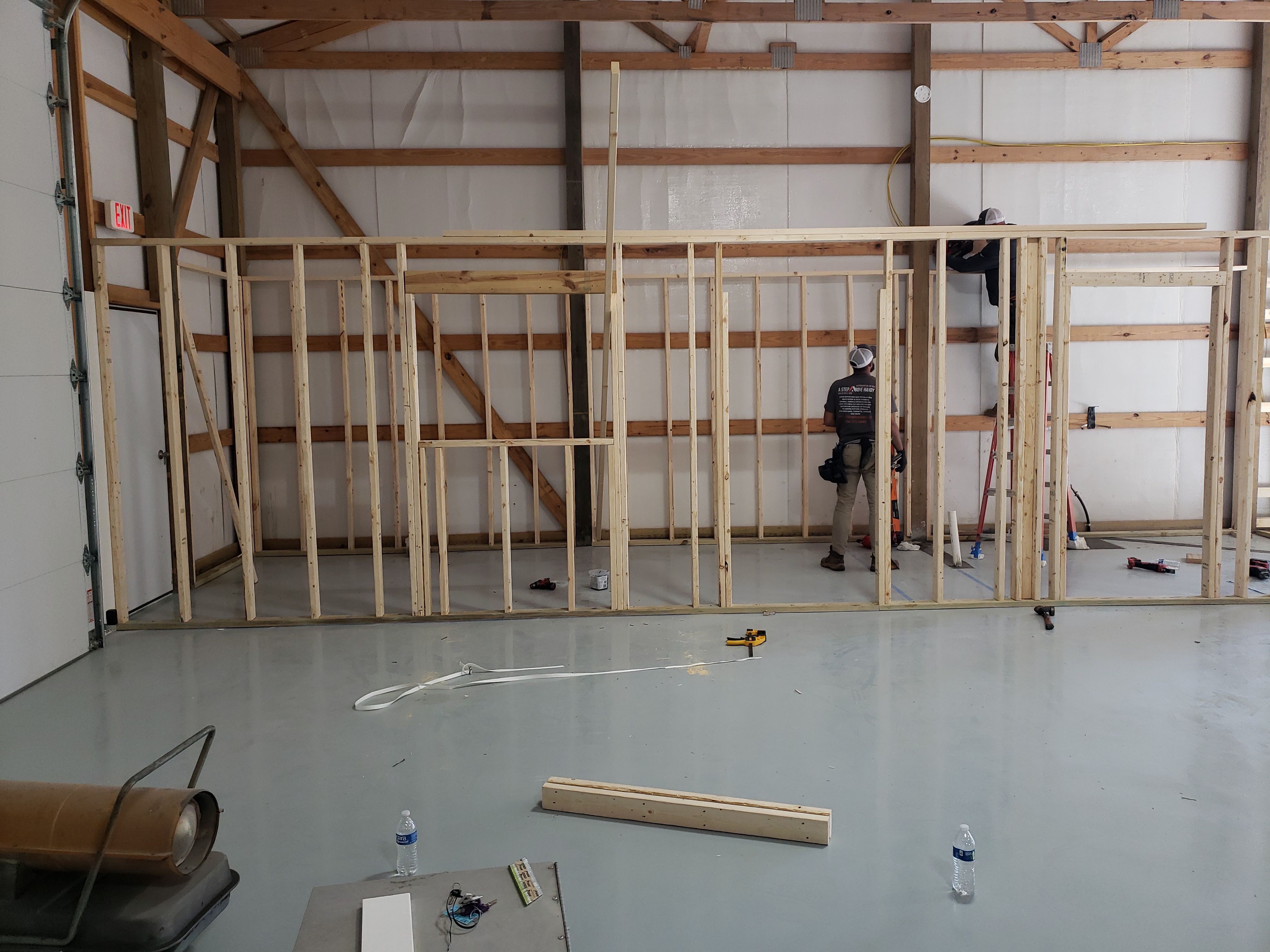 Warehouse Office & Storage Build by A Step Above Handy LLC